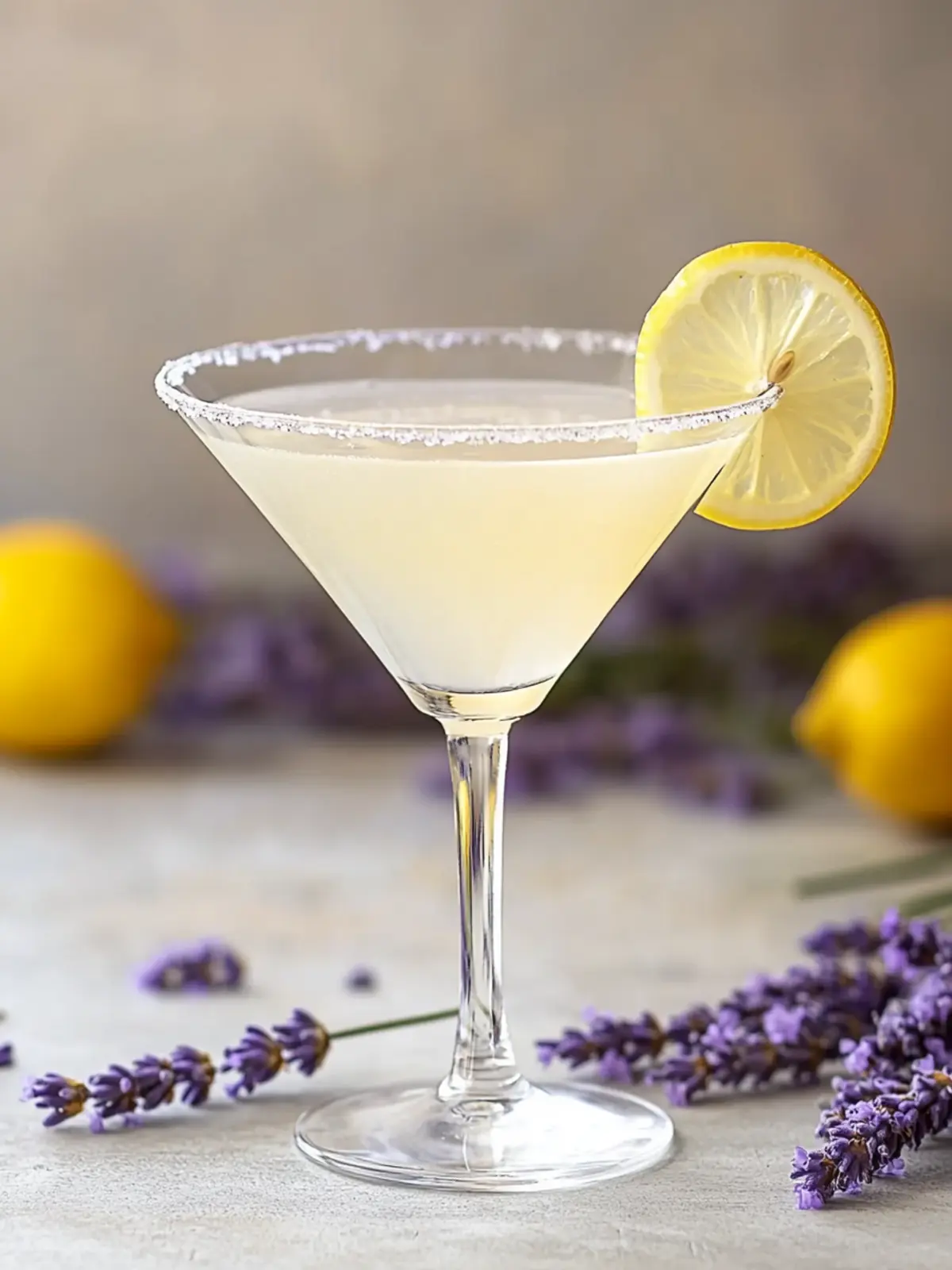 Lavendel Zitronen-Drop Martini