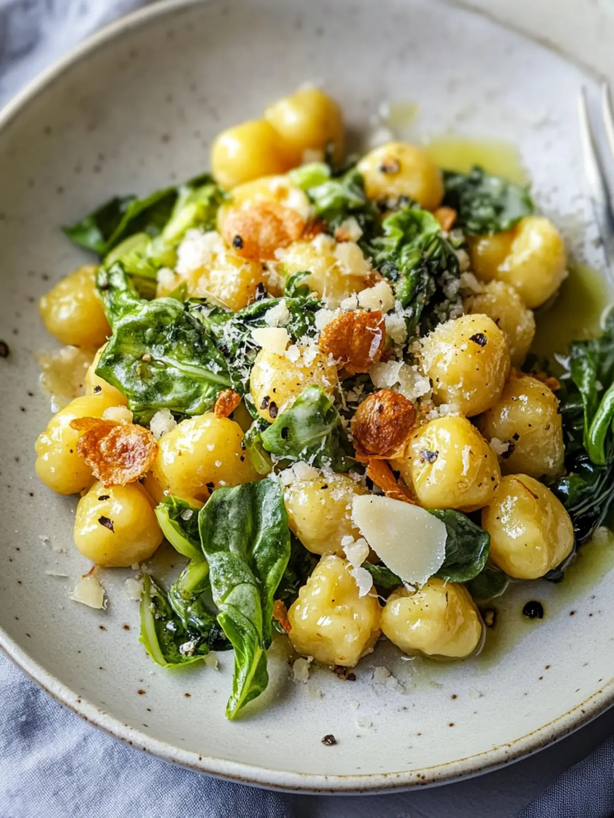 Vegetarische Gnocchi-Pfanne mit Spitzkohl