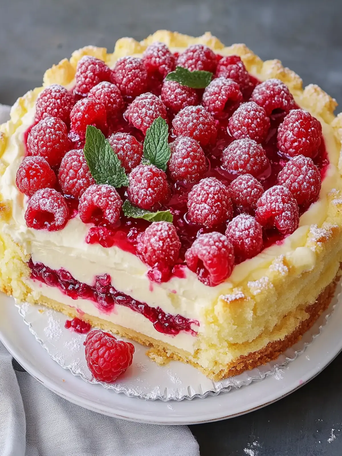 Himbeertorte mit Paradiescreme