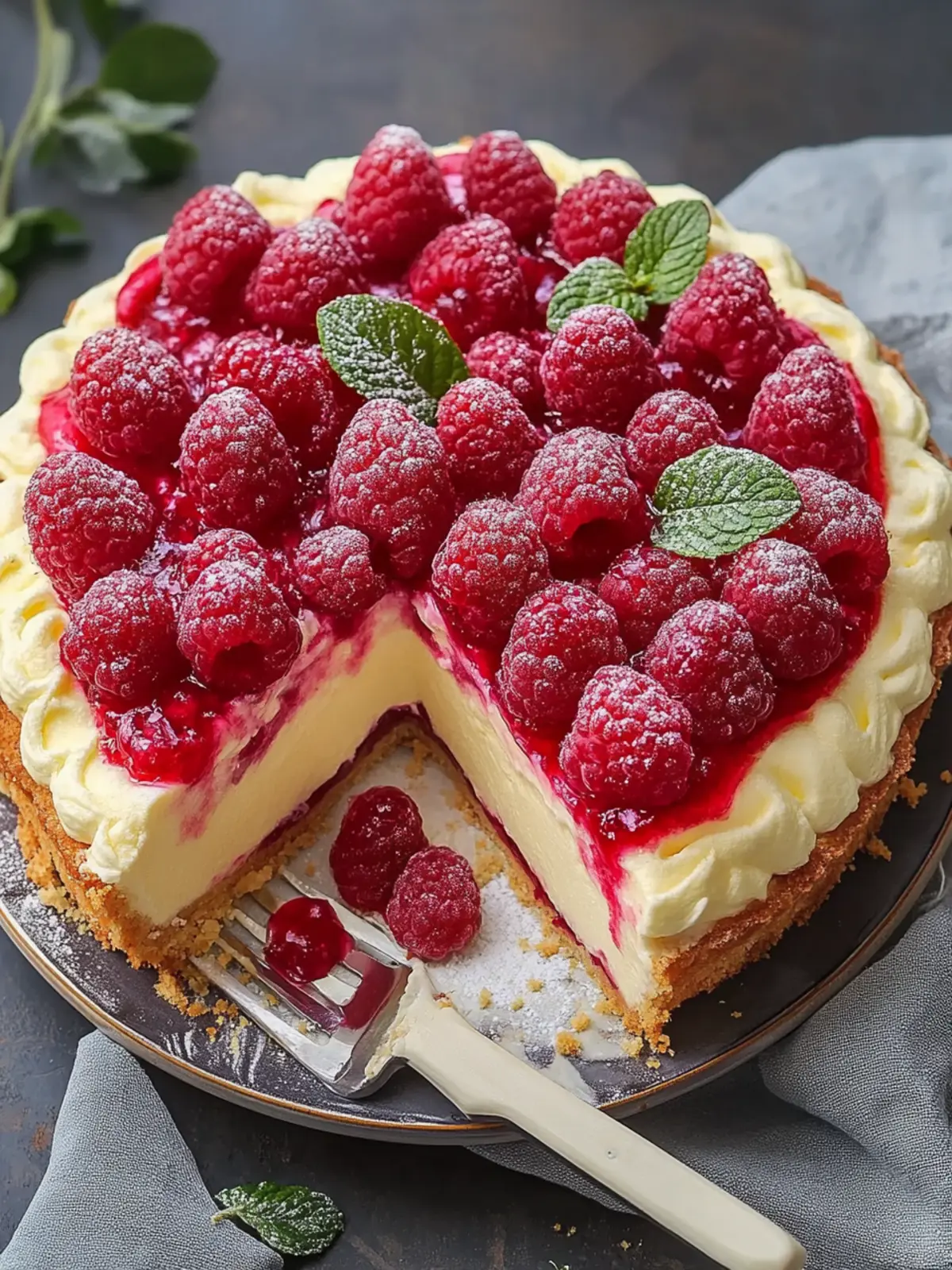 Himbeertorte mit Paradiescreme