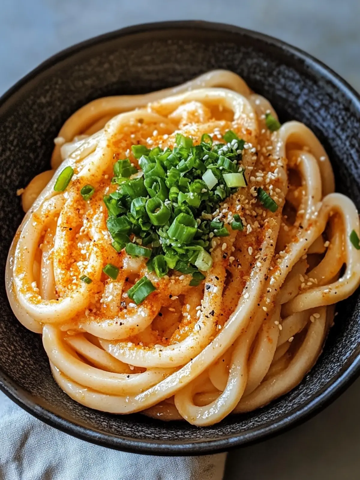 Cremige Gochujang Udon Nudeln