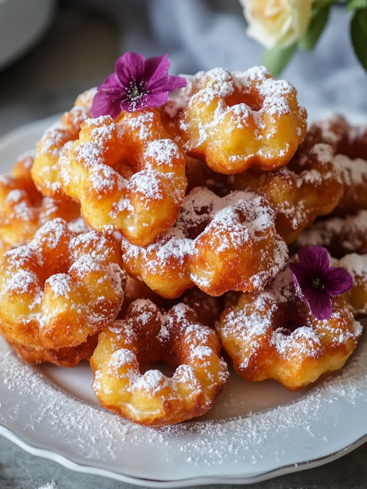 Mini Apfelküchlein Waffel Donuts