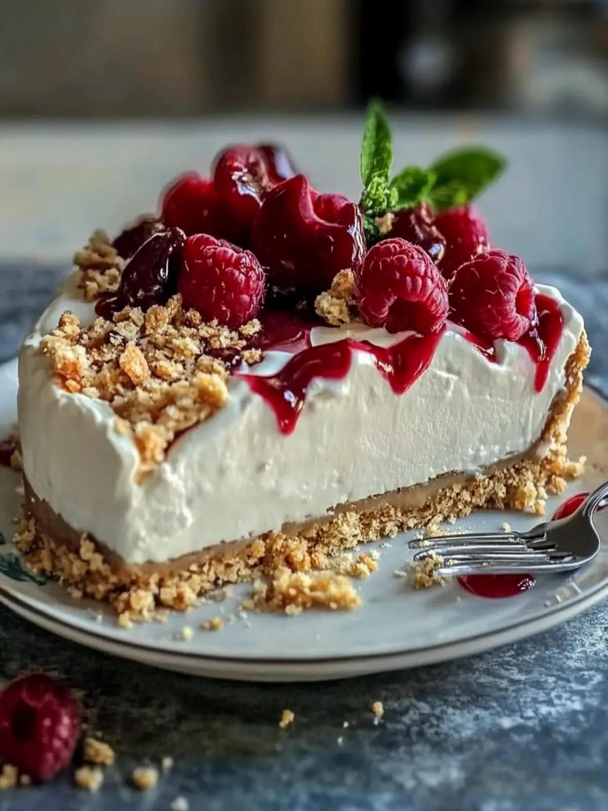 Nussiger Käsekuchen ohne Backen