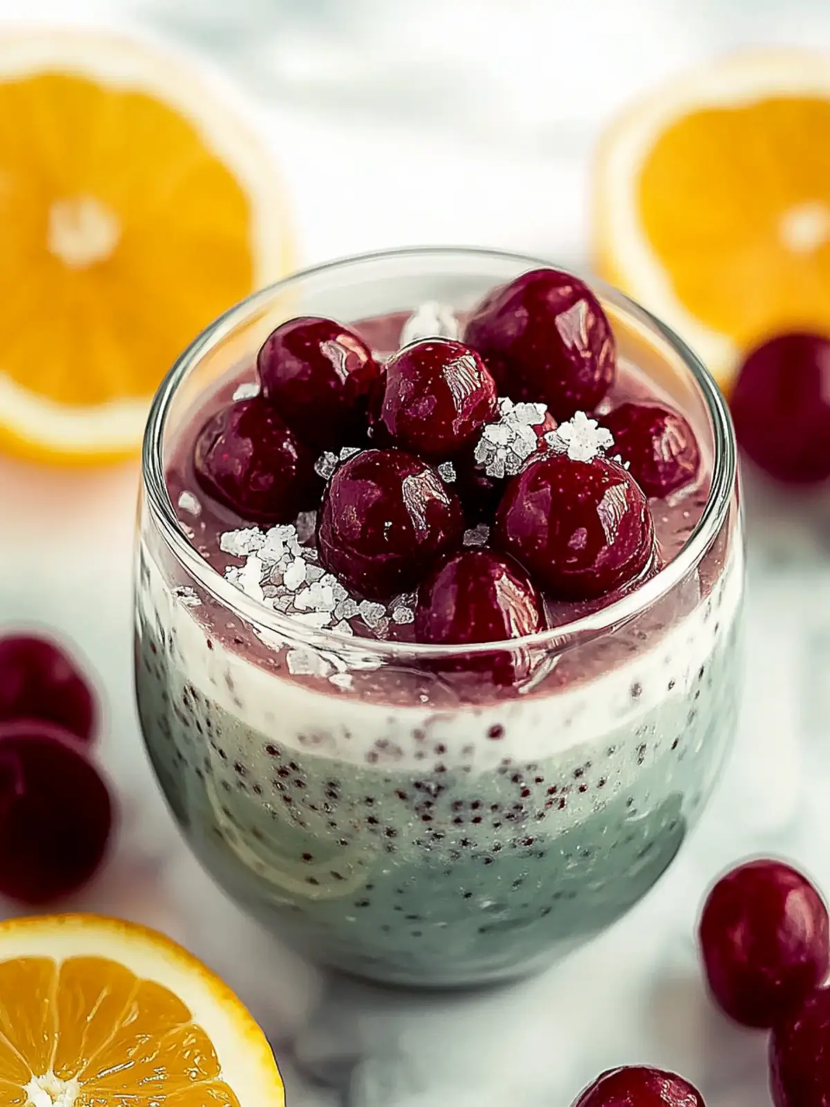 Gesunde Kirsch-Chia-Pudding