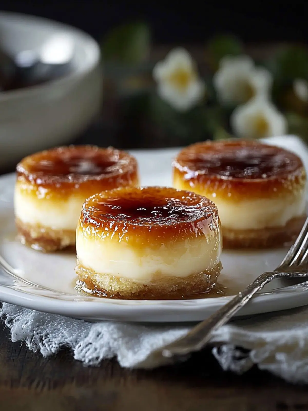 Mini Crème Brûlée Käsekuchen