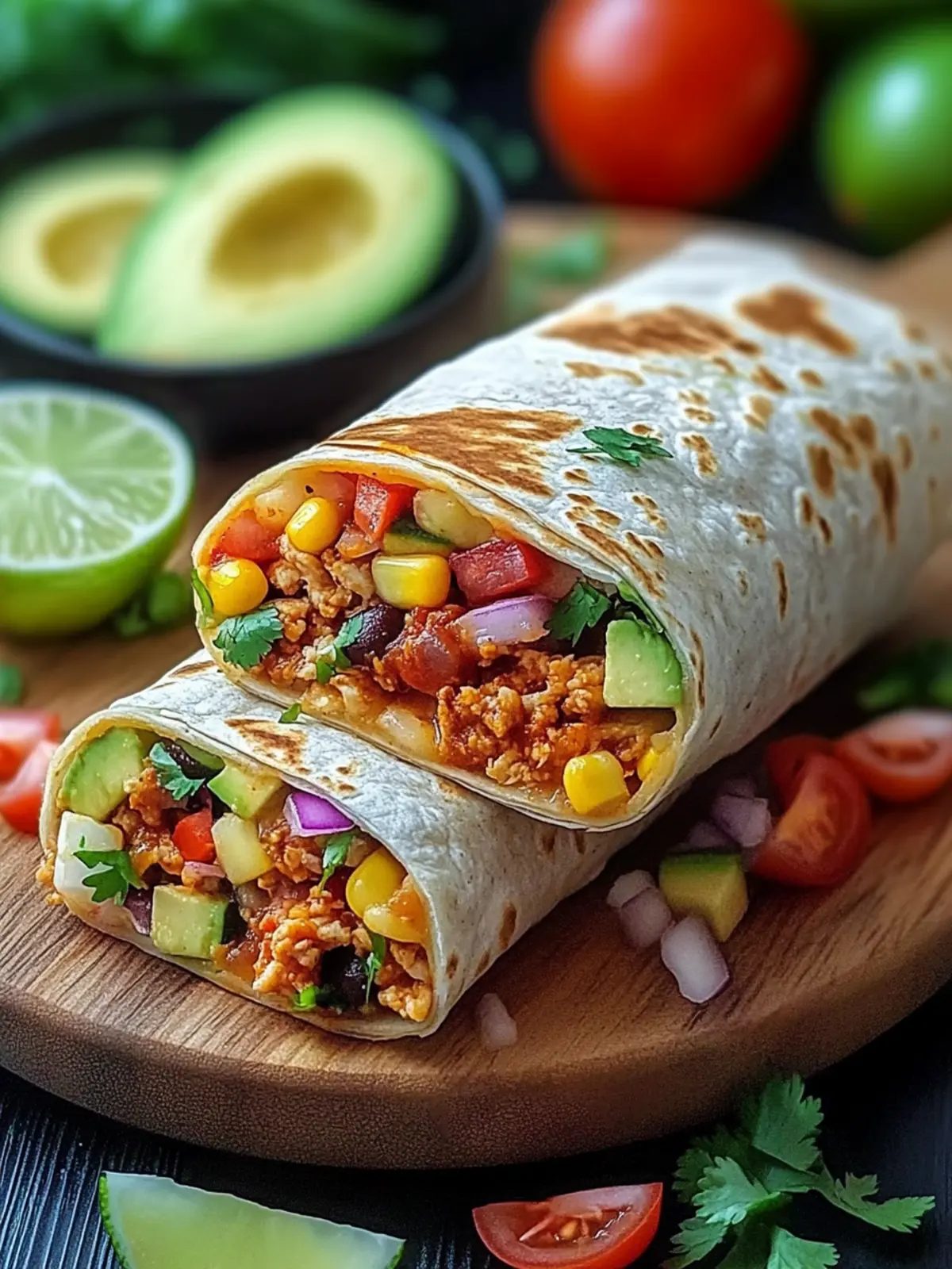 Veganer Burrito-Wraps