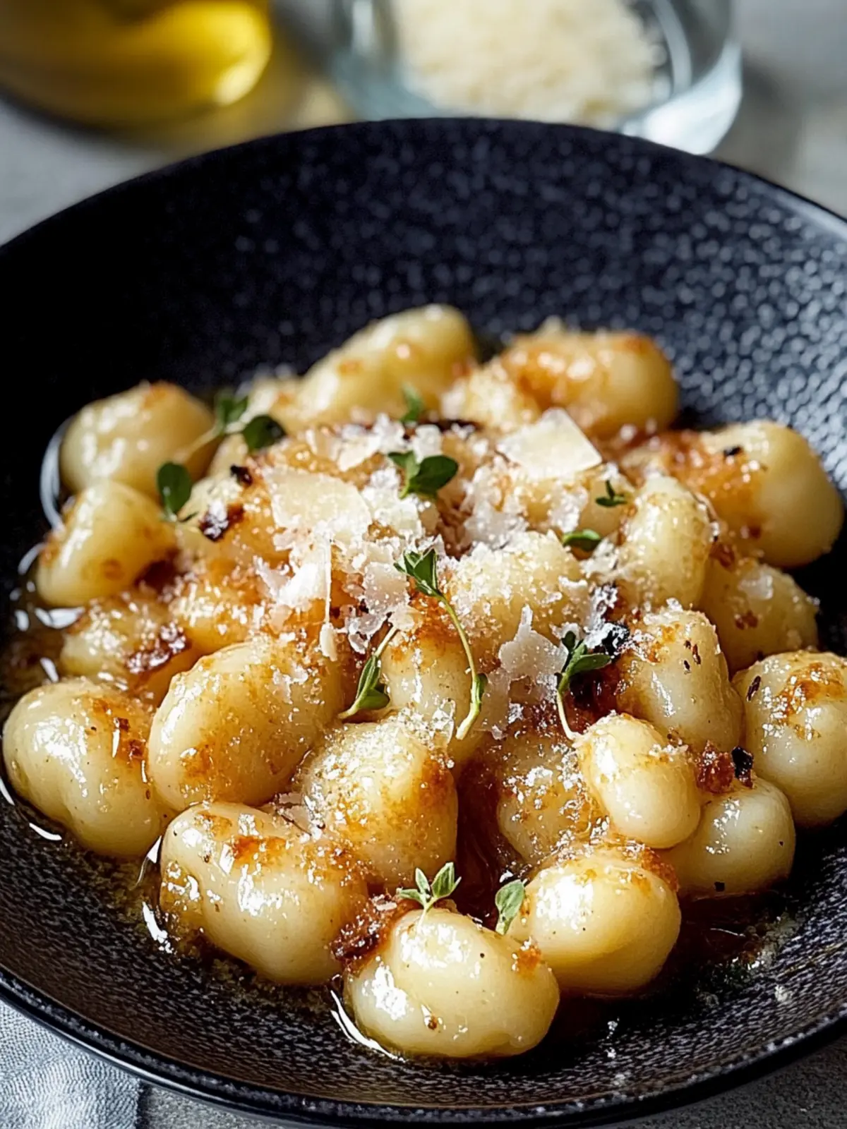 Gnocchi mit karamellisierten Zwiebeln und Gruyère