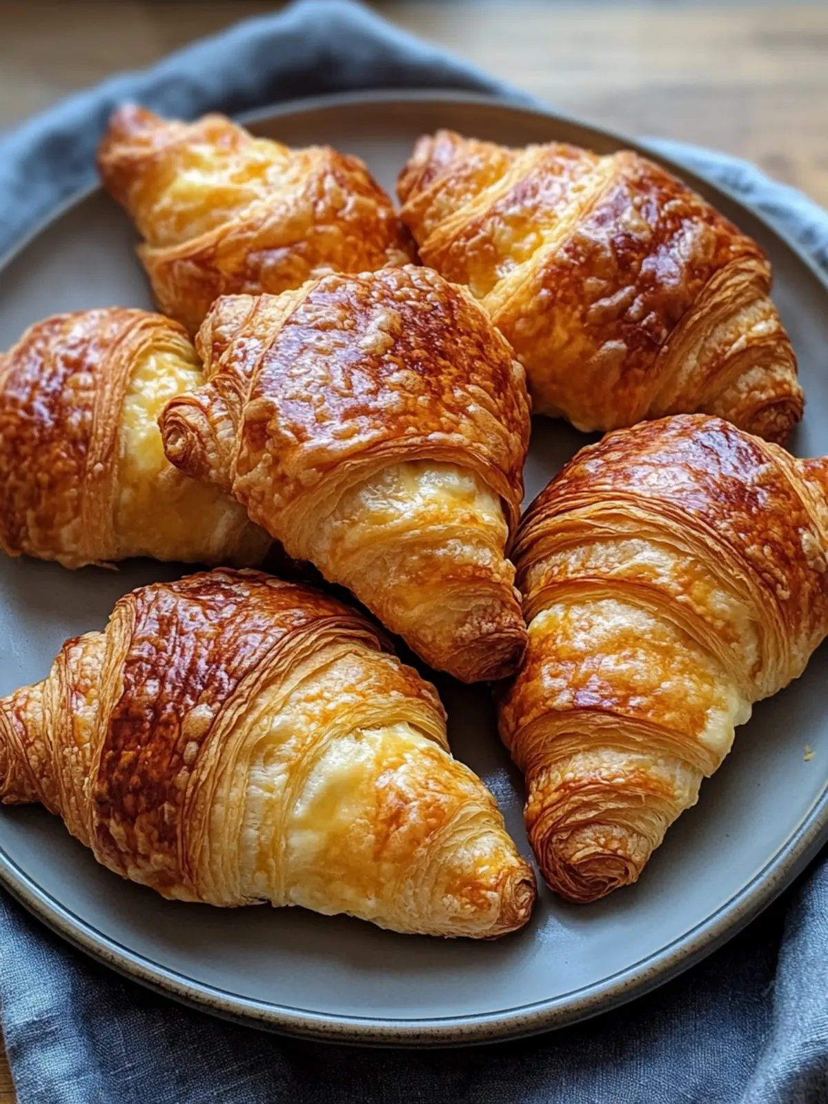 Irresistible Heißluftfritteuse Rinderham Käse Croissants
