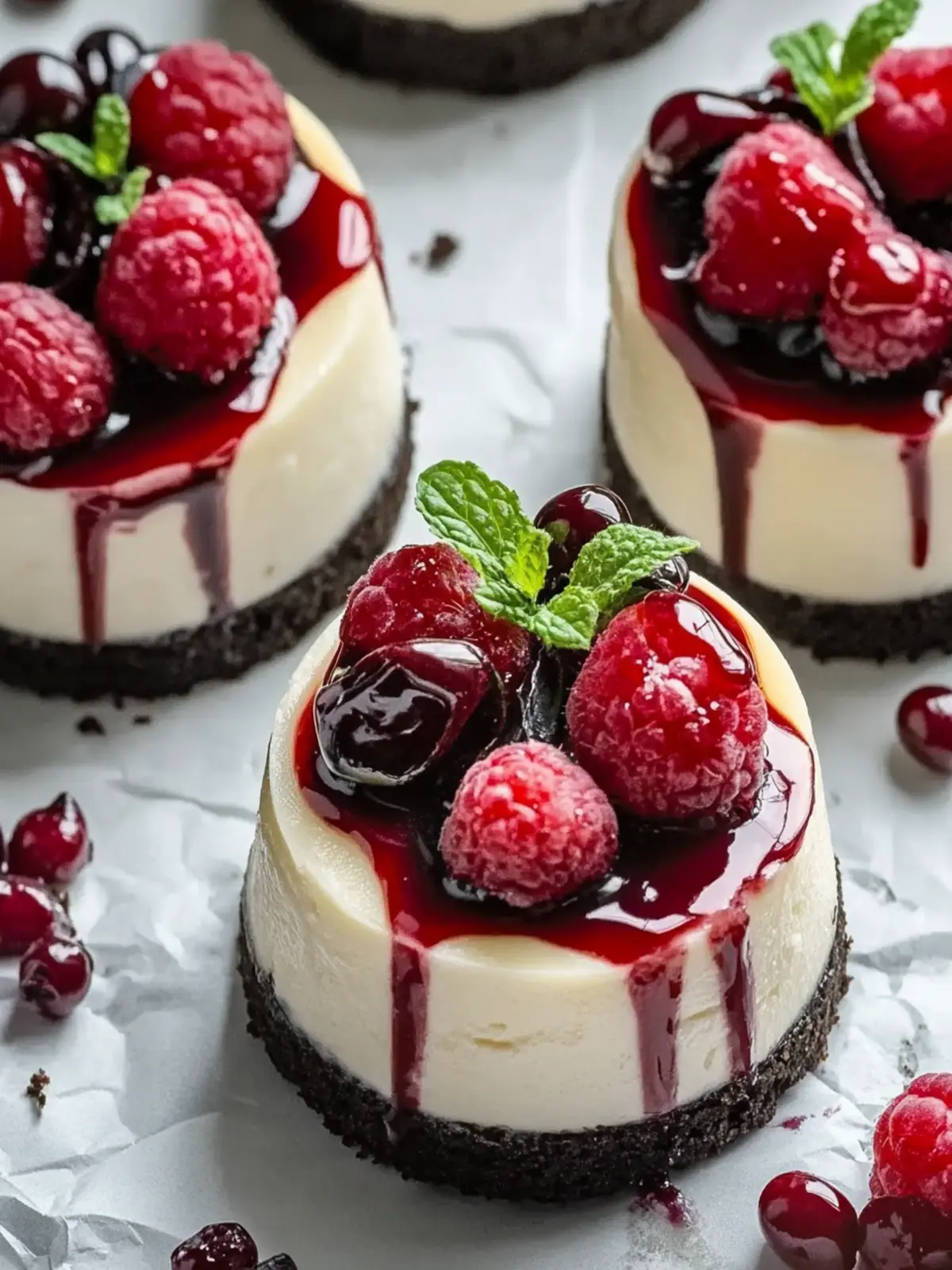 Mini Schwarzwälder Käsekuchen