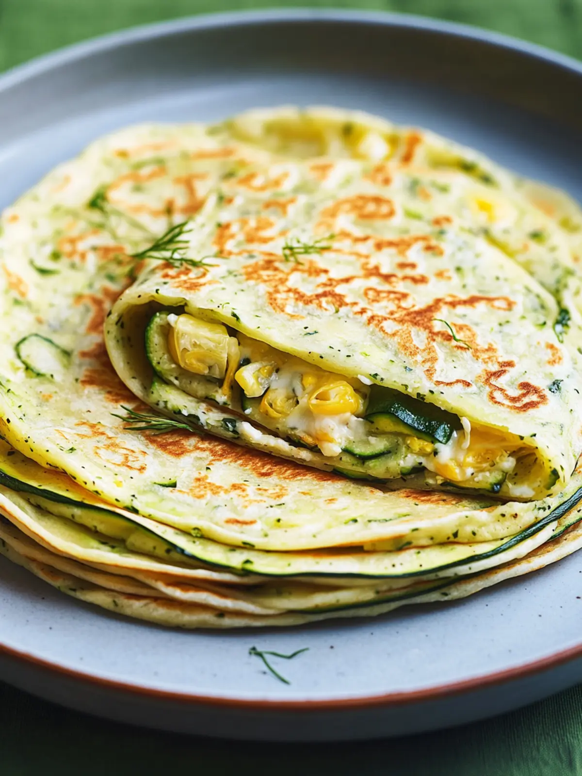 Zucchini Frühstück Tortillas
