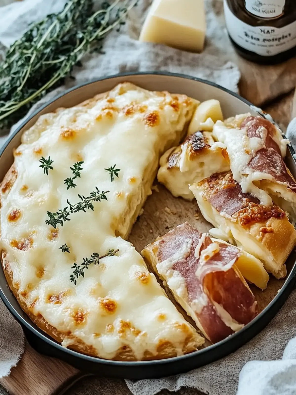 Schinken und Käse Wickel