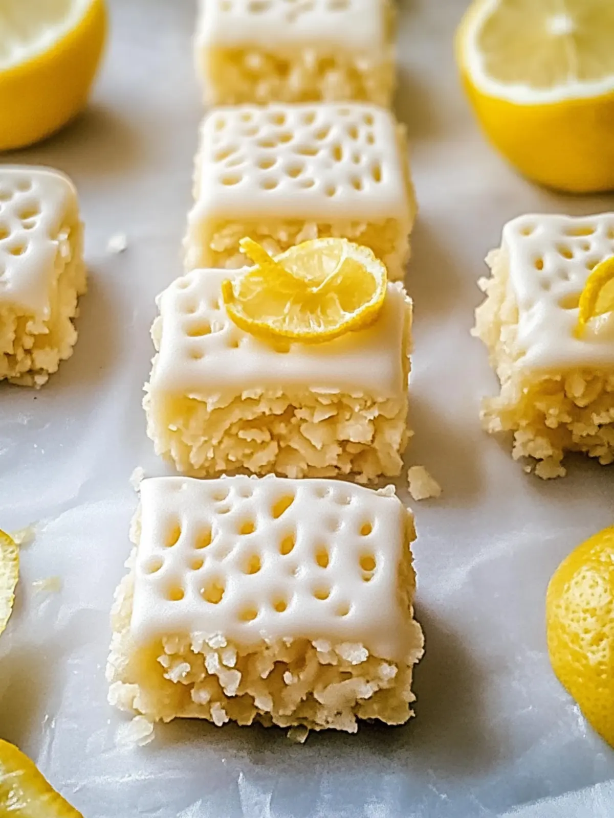 Zitronen-Reis-Krispy-Leckereien