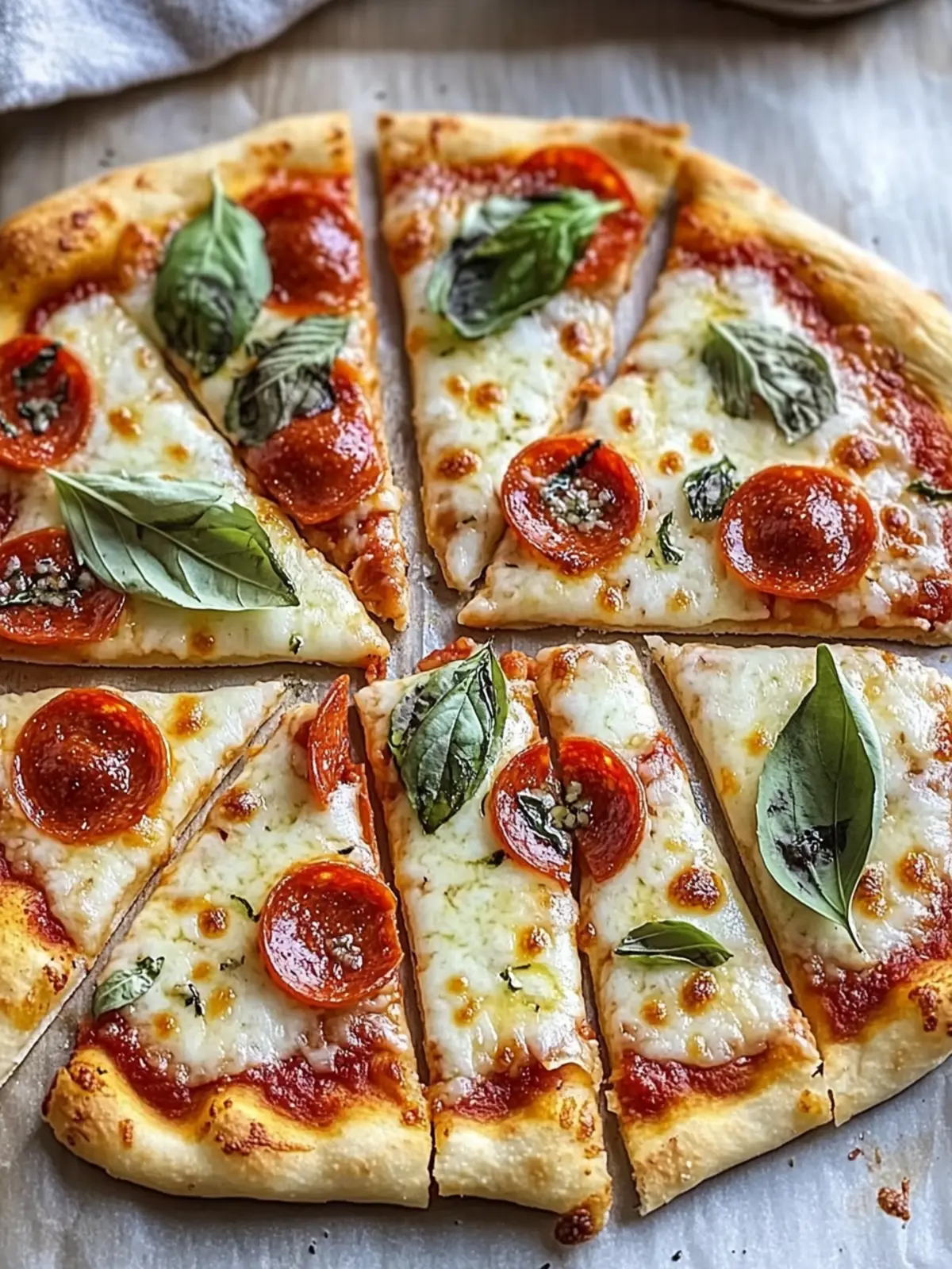 Pizzastangen aus Pizzateig