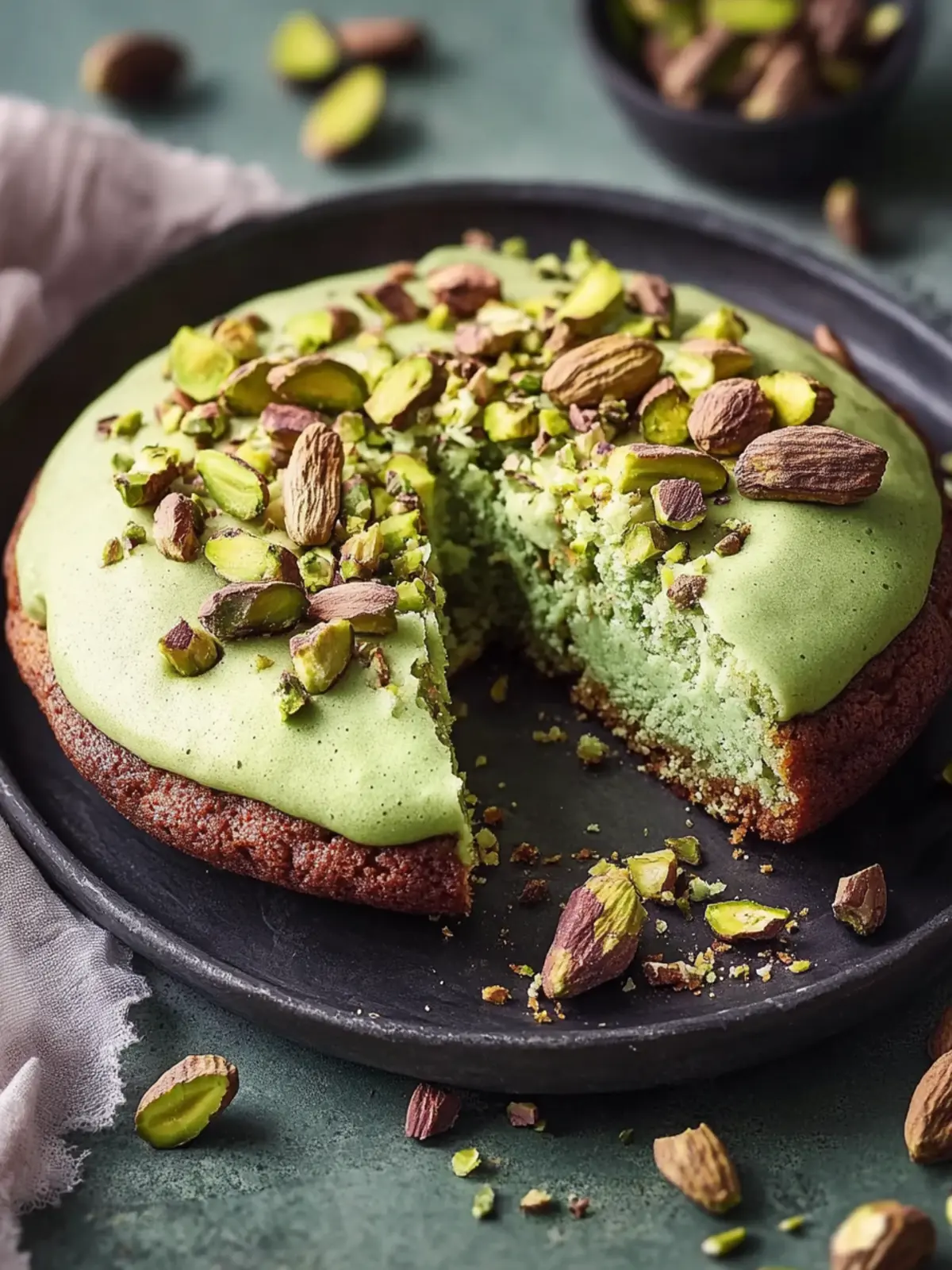 öfter, fudgy & gefüllt mit Pistaziencreme