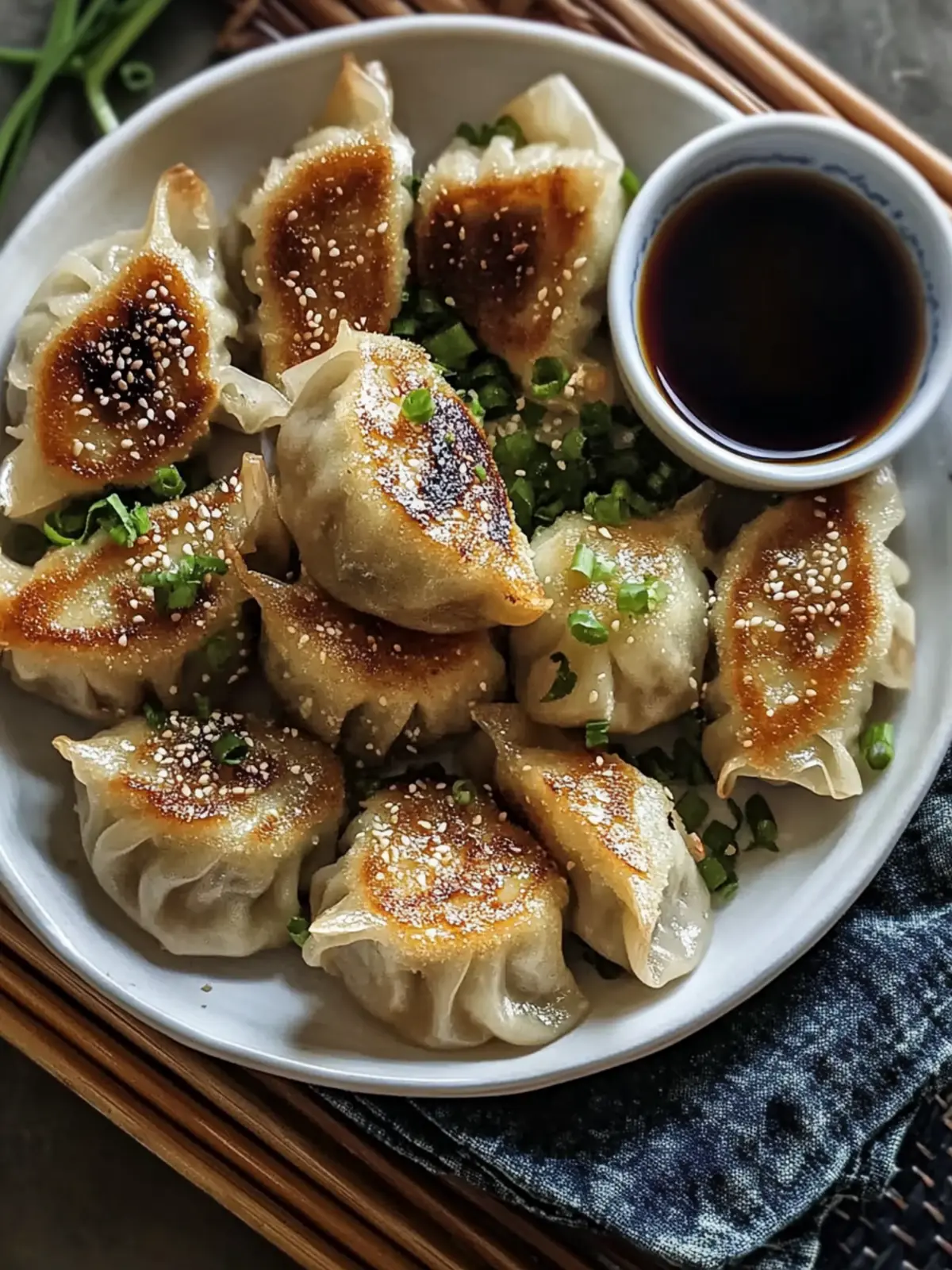 Knusprige gebackene asiatische Teigtaschen