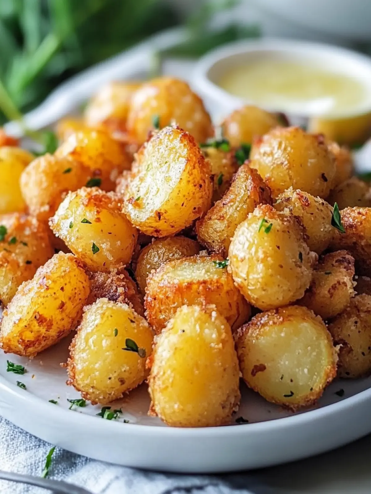 Zitronenkräuter geröstete Kartoffelnuggets