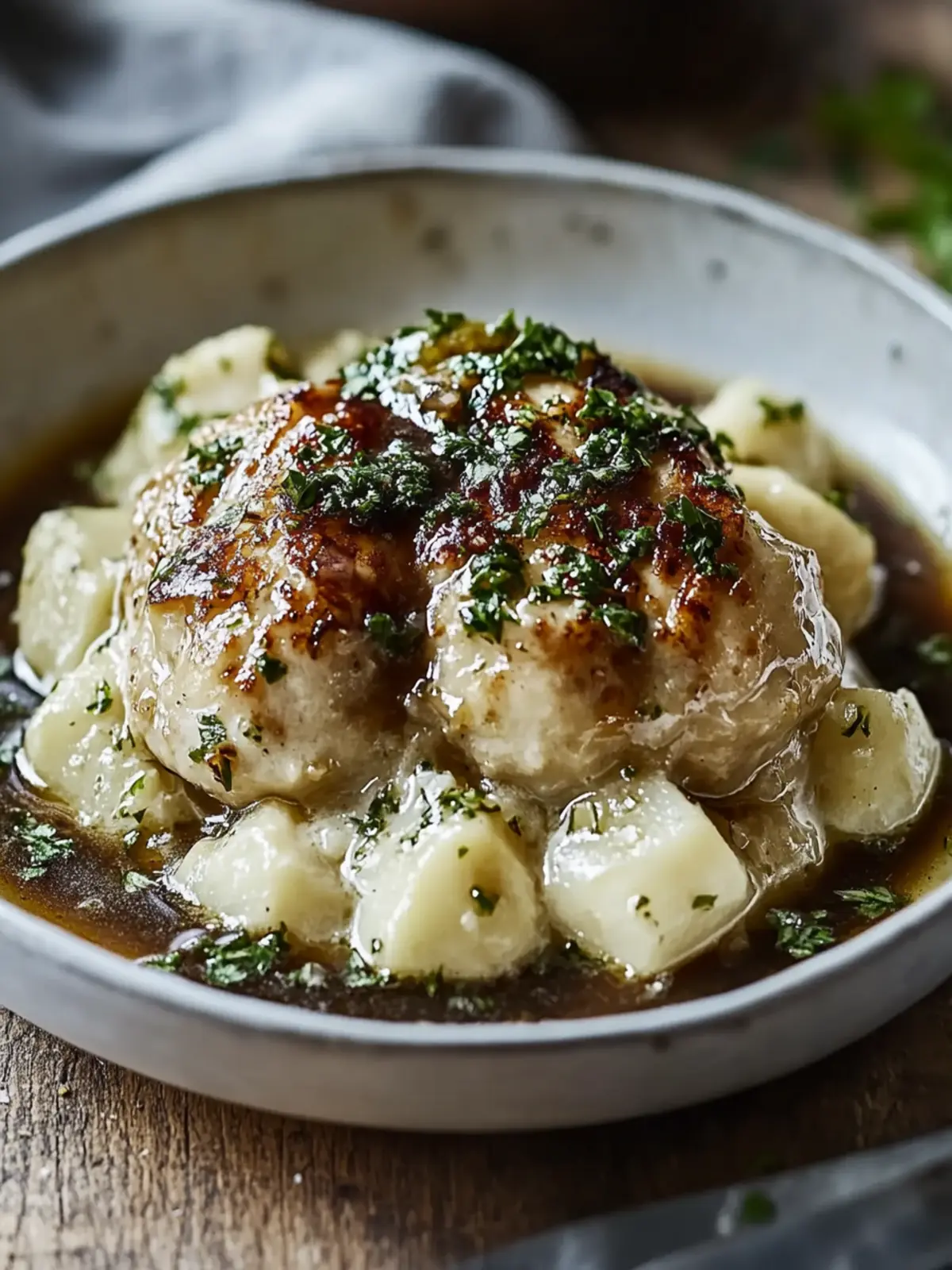 Unwiderstehlich aromatisches Knoblauch-Kräuter-Hühnchen mit cremigem Püree