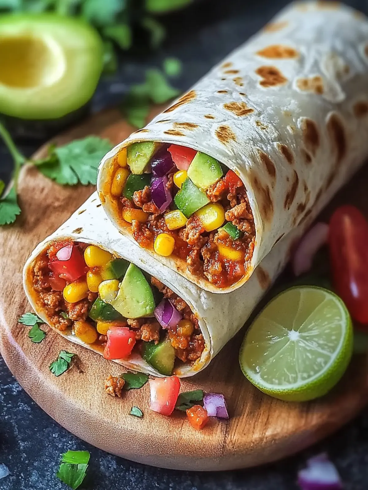 Veganer Burrito-Wraps
