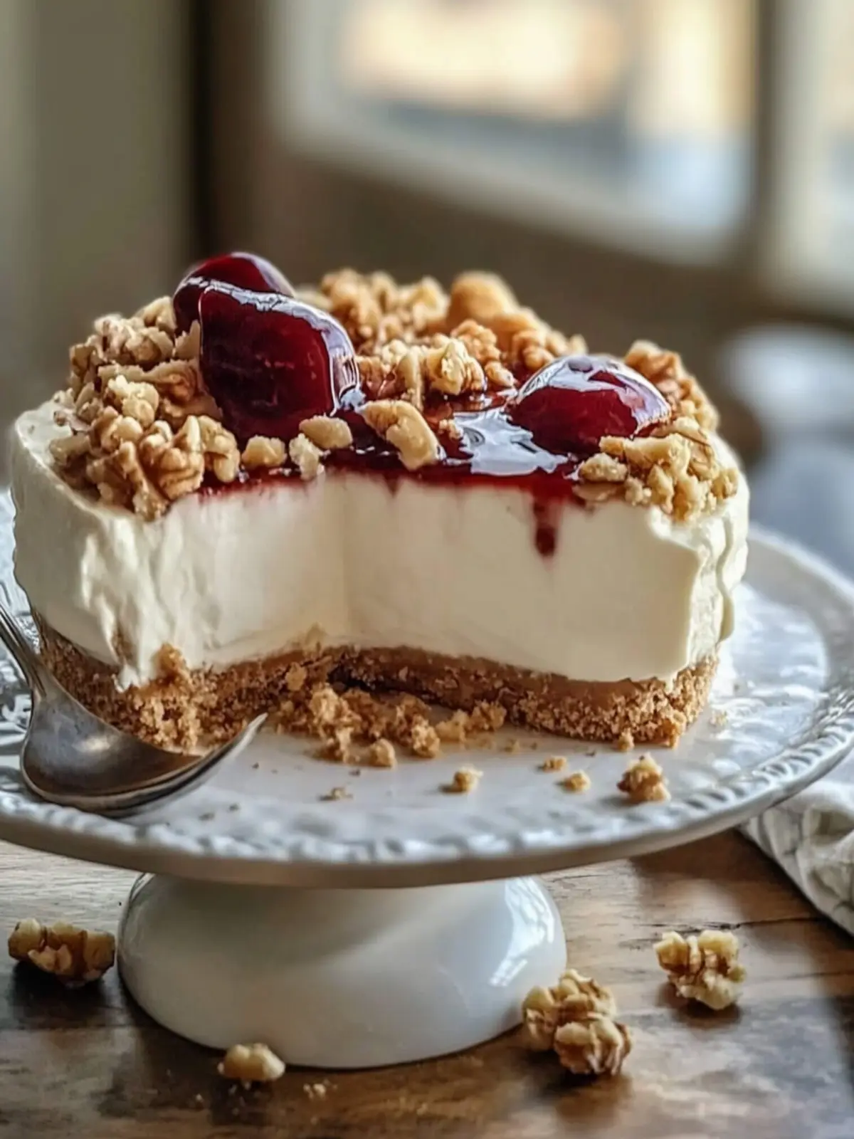 Nussiger Käsekuchen ohne Backen