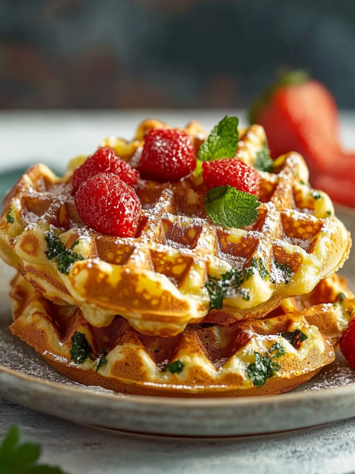 Herzhafte Gemüsewaffeln