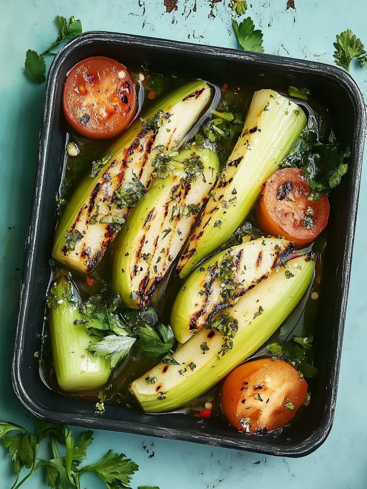 Genießen Sie köstlichen gegrillten Kohlrabi