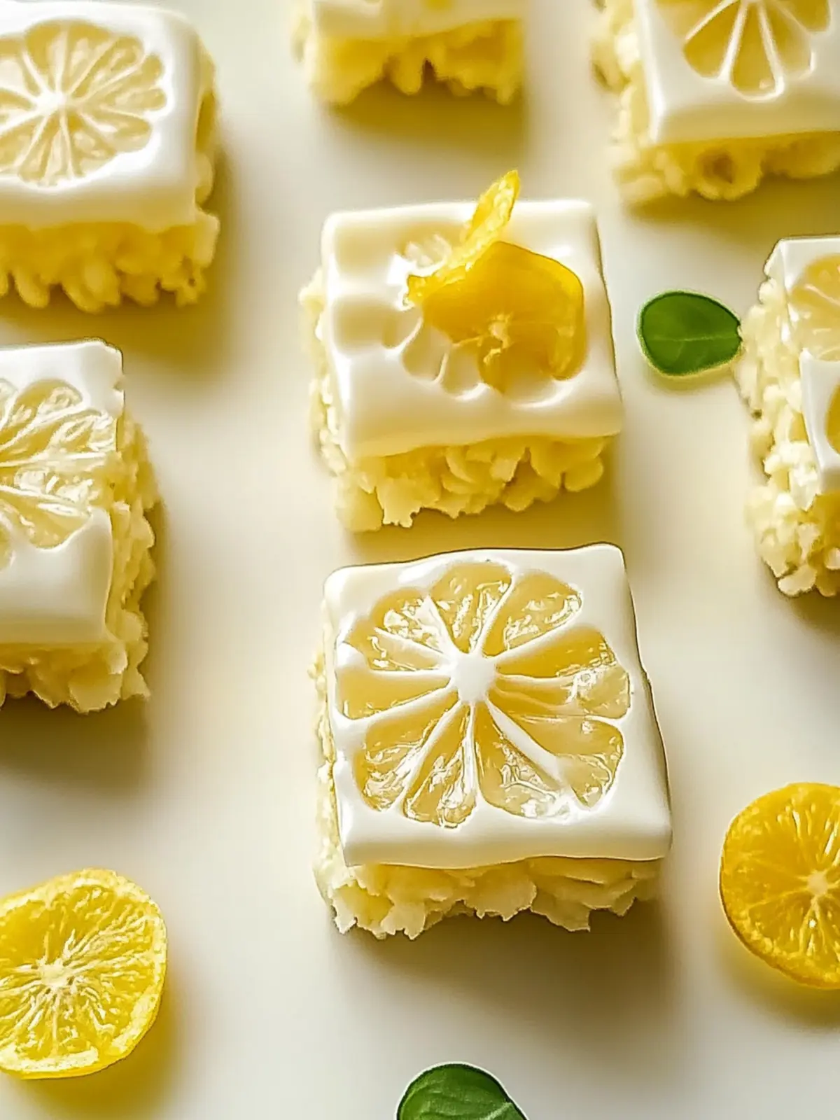 Zitronen-Reis-Krispy-Leckereien