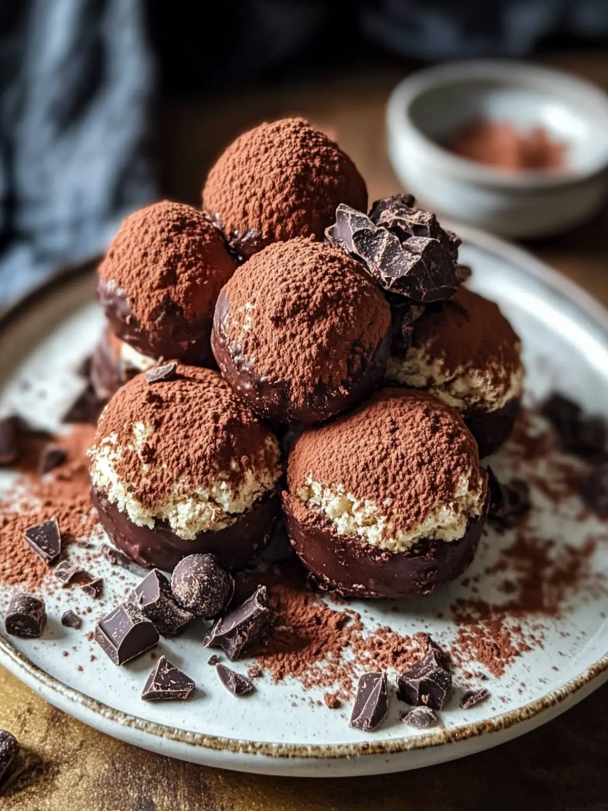 Haselnuss-Schokoladentrüffel Glück