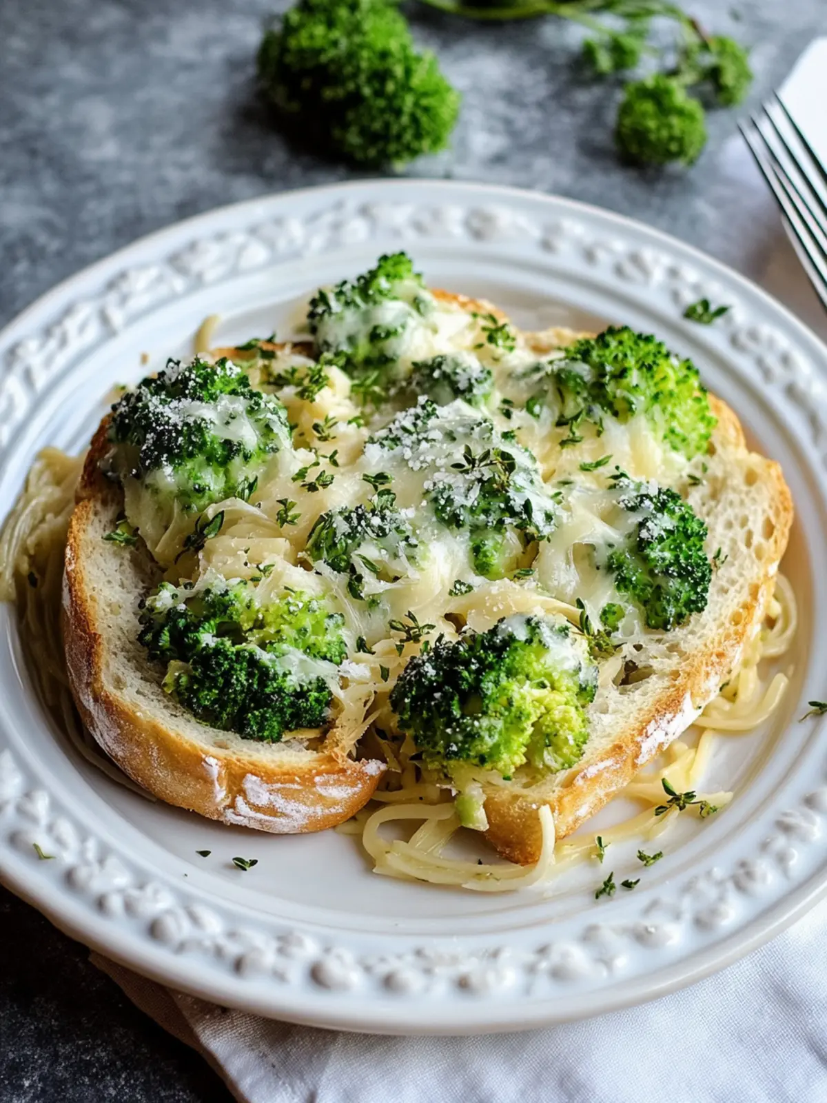 Cremiger Brokkoli und Hähnchen