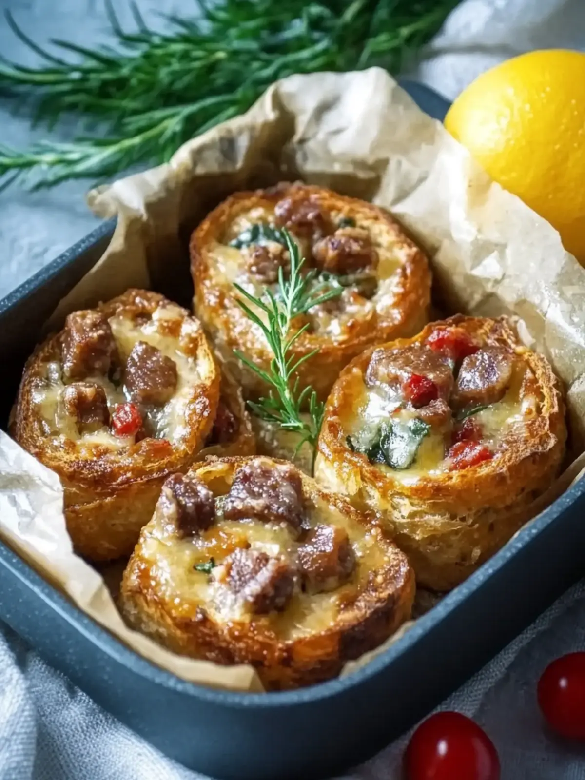 Roulade-Topf aus dem Ofen