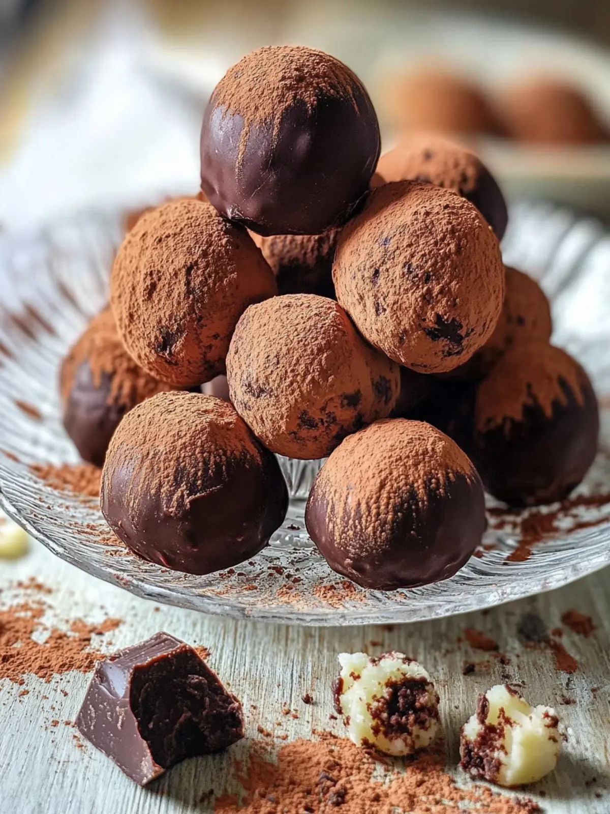 Haselnuss-Schokoladentrüffel Glück