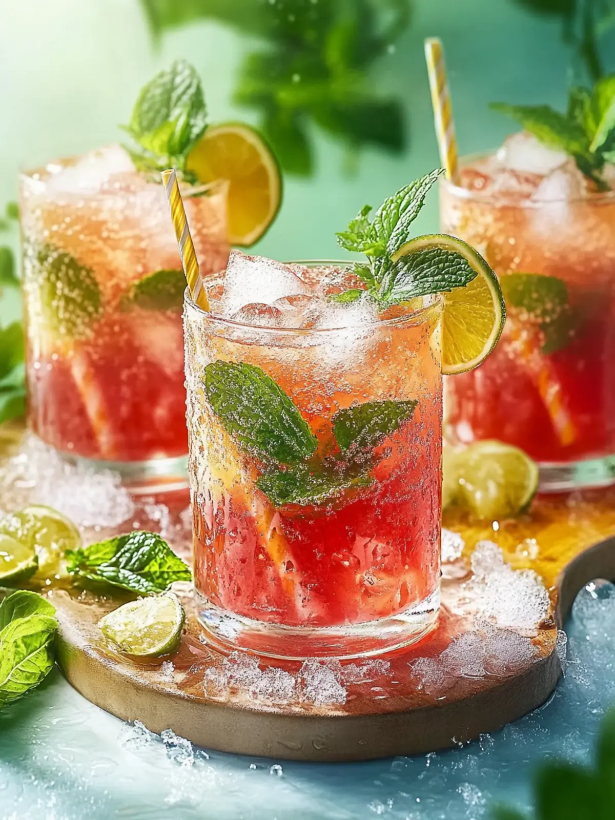 Himbeeren Mojito Cocktail