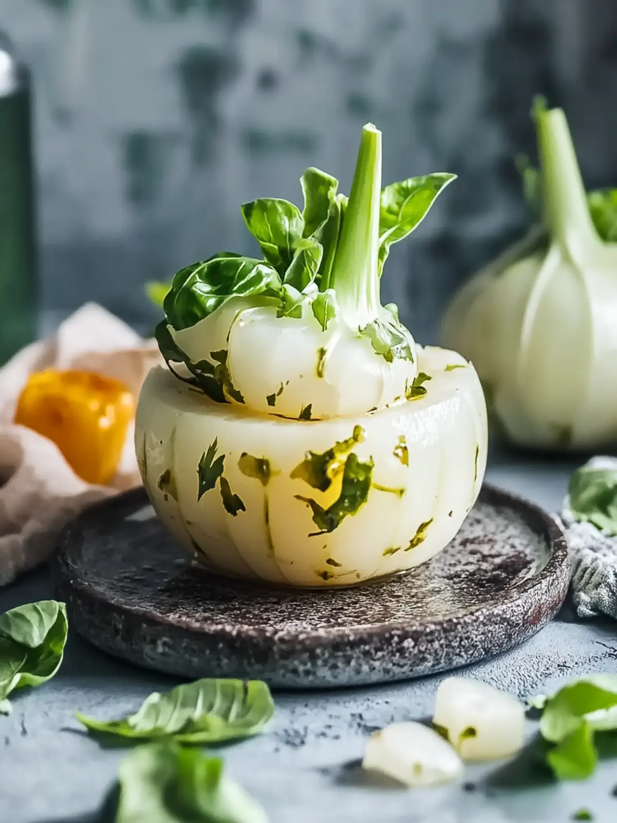 Gefüllter Kohlrabi, kohlenhydratarm