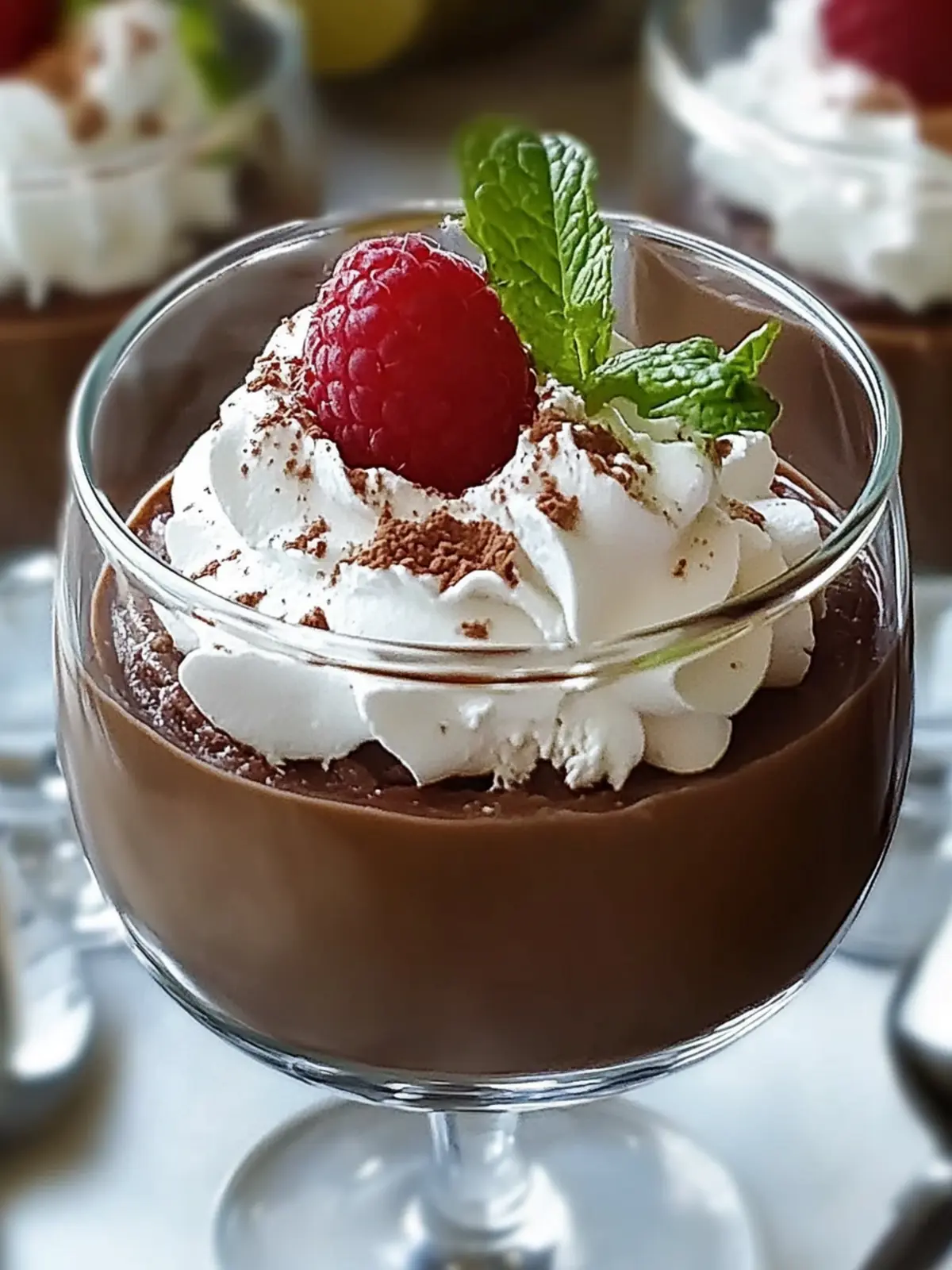 Delizious Hüttenkäse Schokoladenmousse