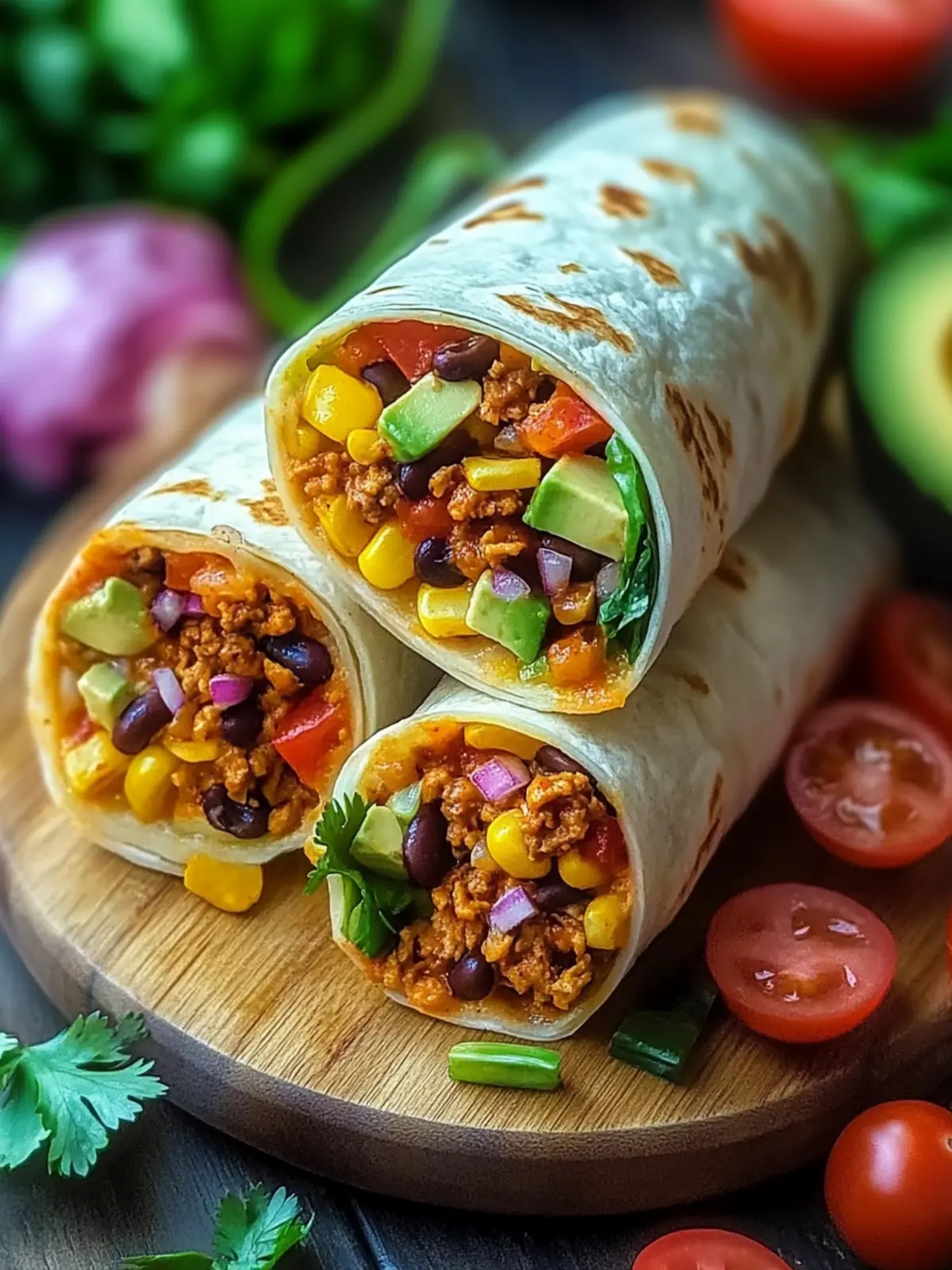 Veganer Burrito-Wraps