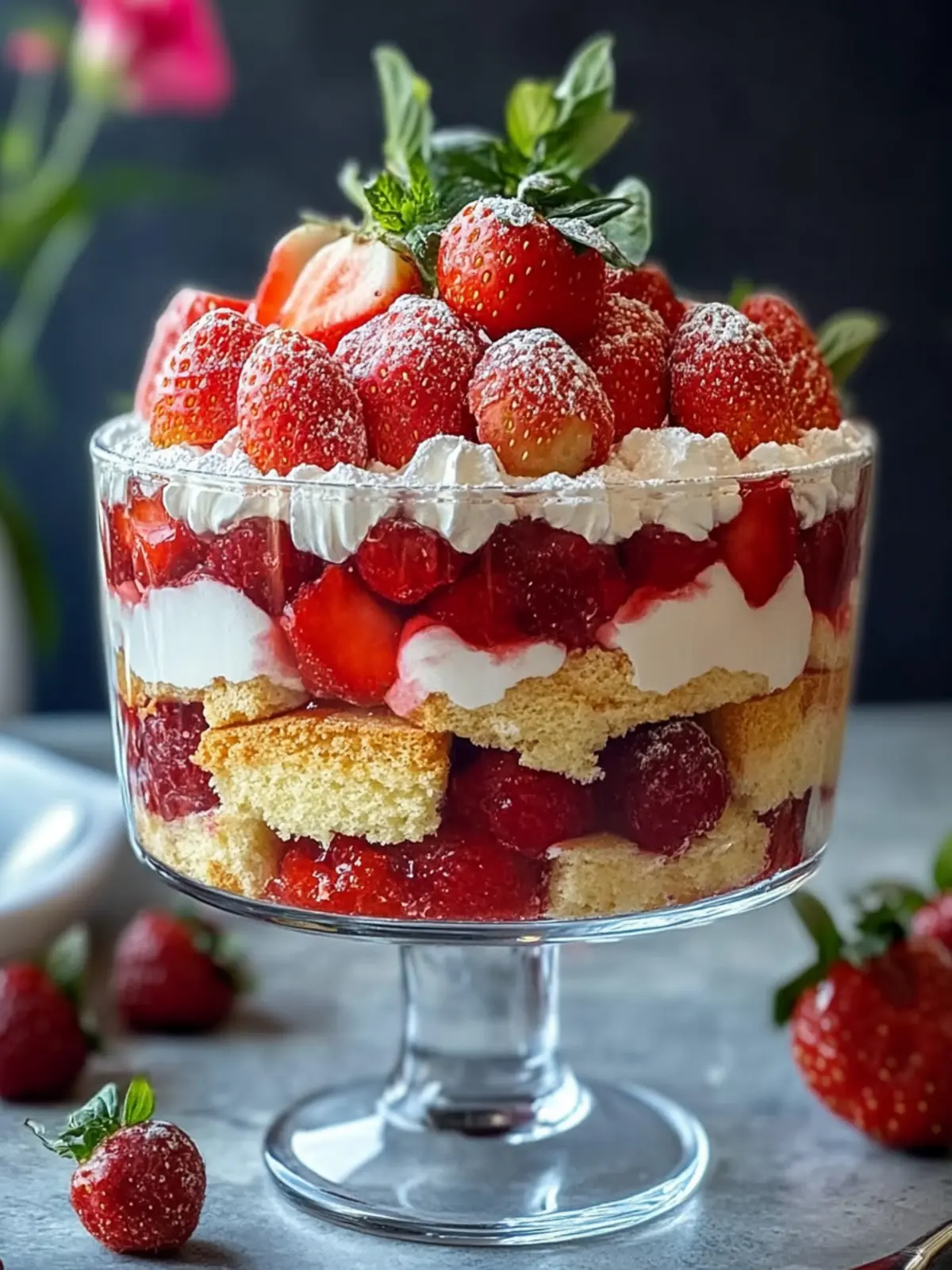 Erdbeertorte Trifle