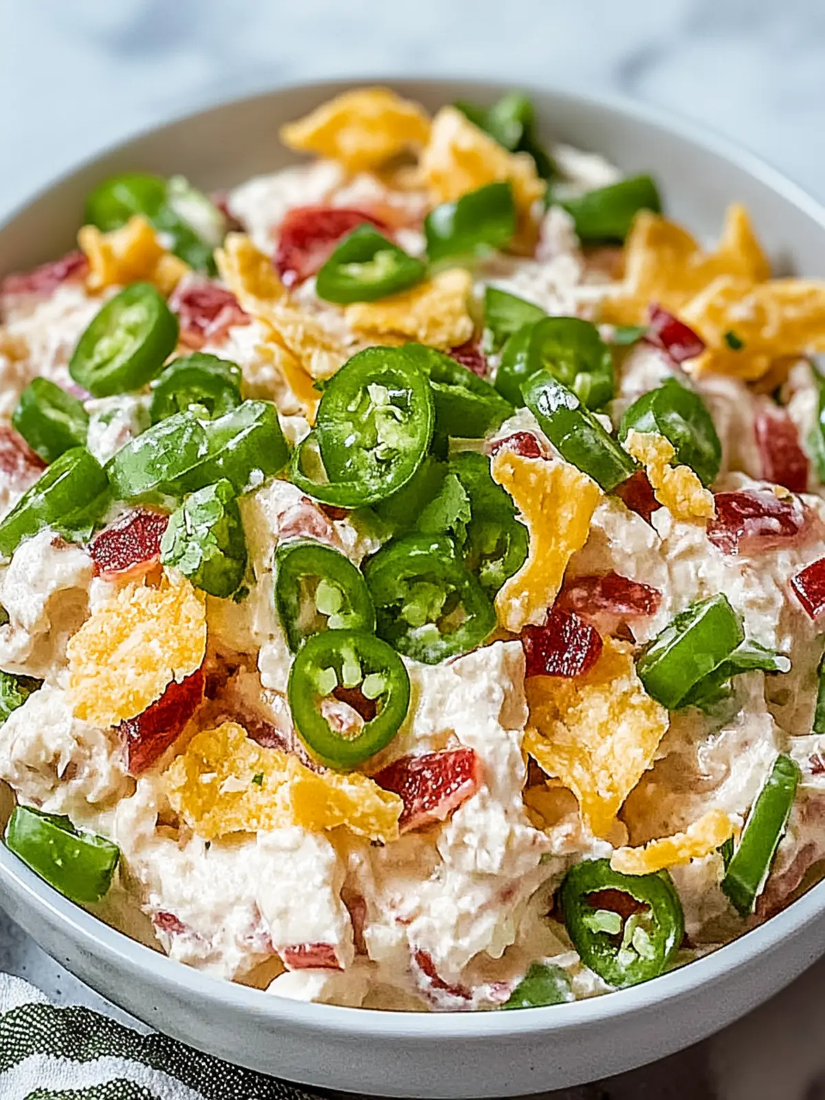 Jalapeño-Popper-Keto-Hühnchensalat