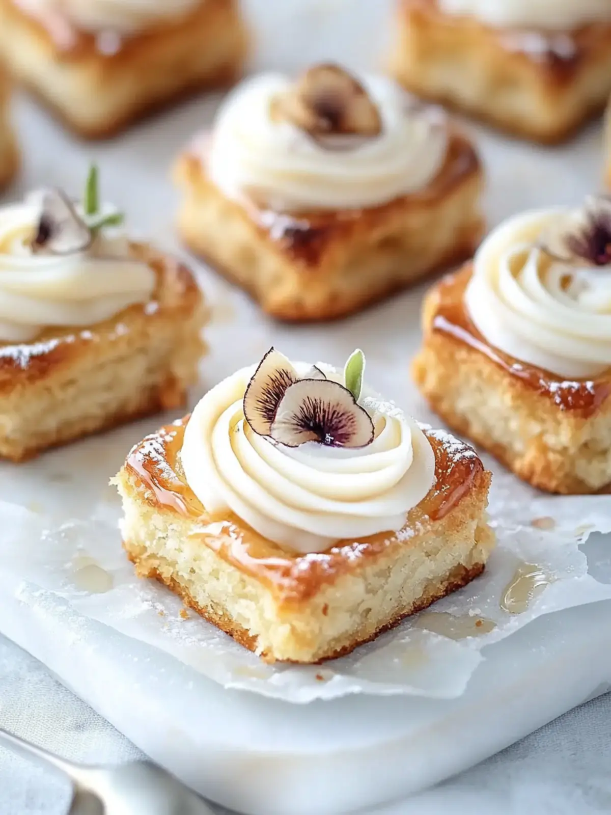 Schnelle Vanille Feigen Blätterteig Törtchen
