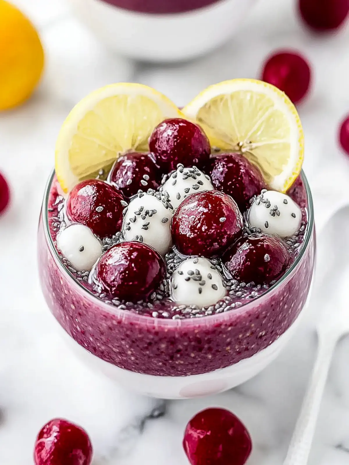 Gesunde Kirsch-Chia-Pudding