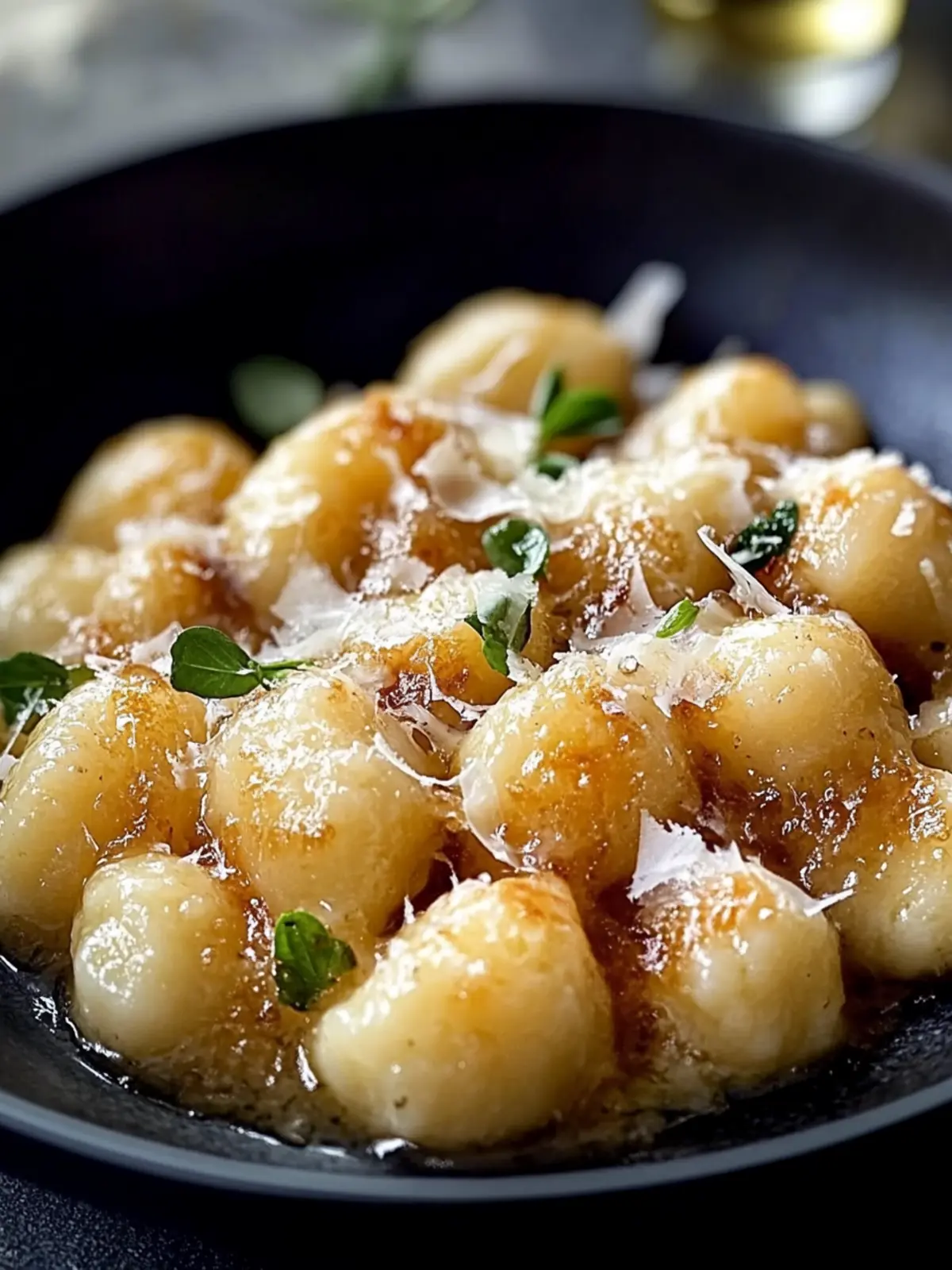 Gnocchi mit karamellisierten Zwiebeln und Gruyère