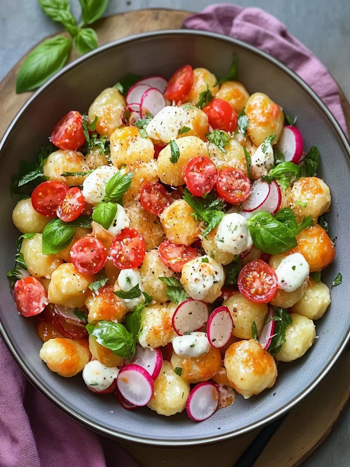 Knuspriger Gnocchi-Salat
