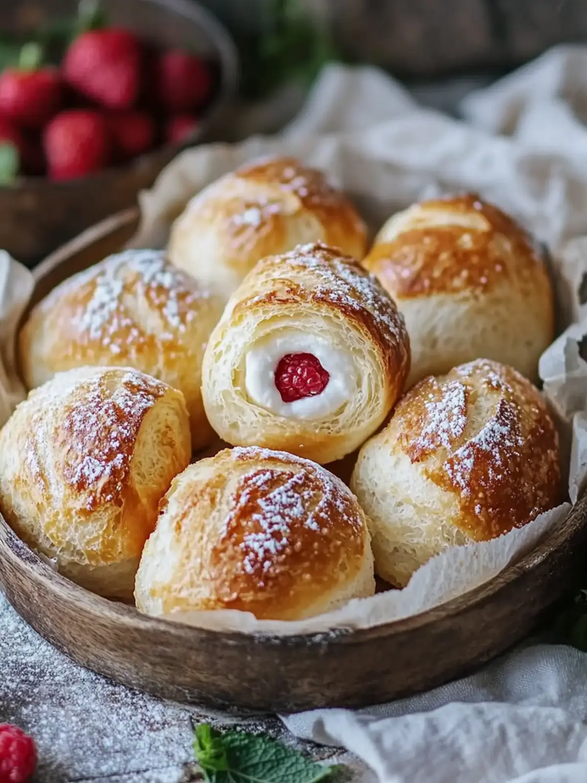 Joghurtrollen ohne Hefe