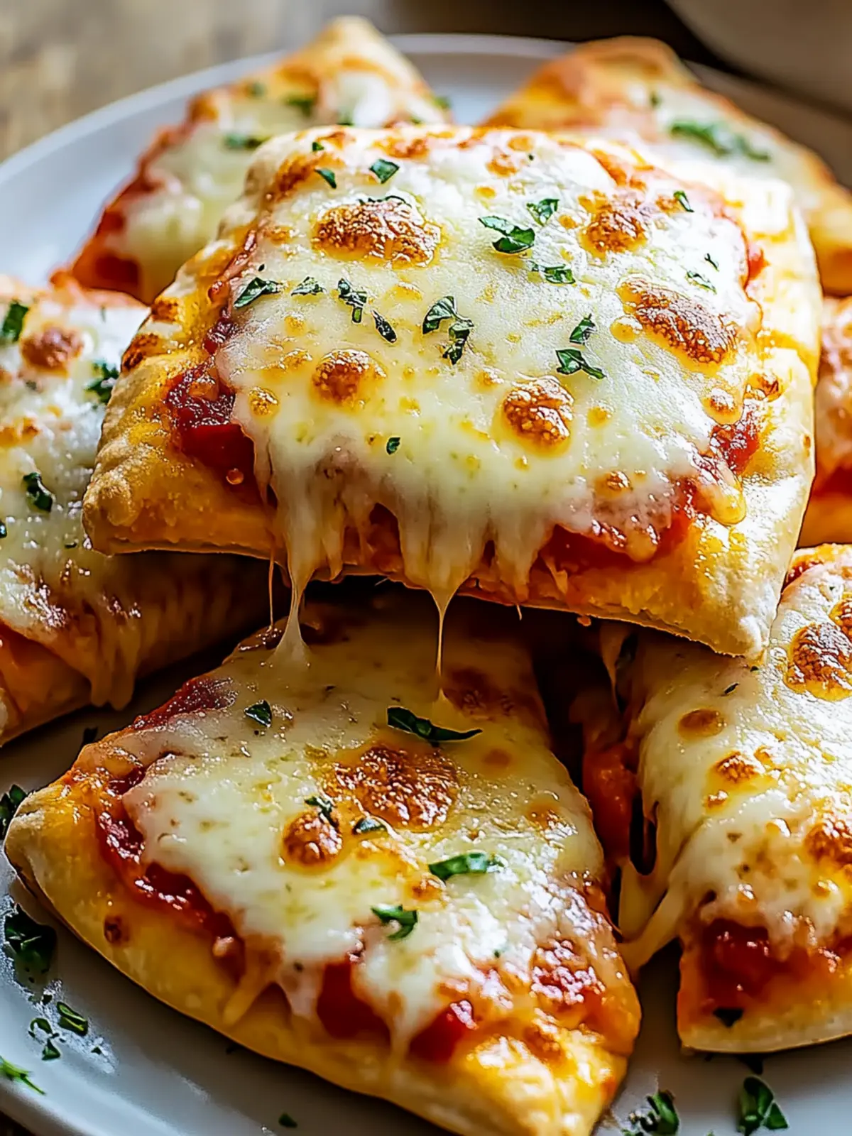 Käse-Pizza-Taschen