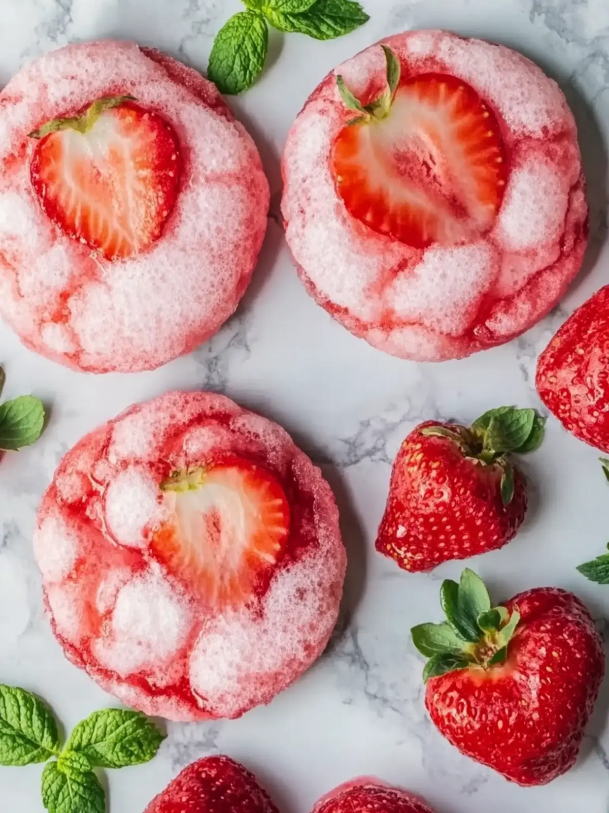 Erdbeer-Zuckerplätzchen