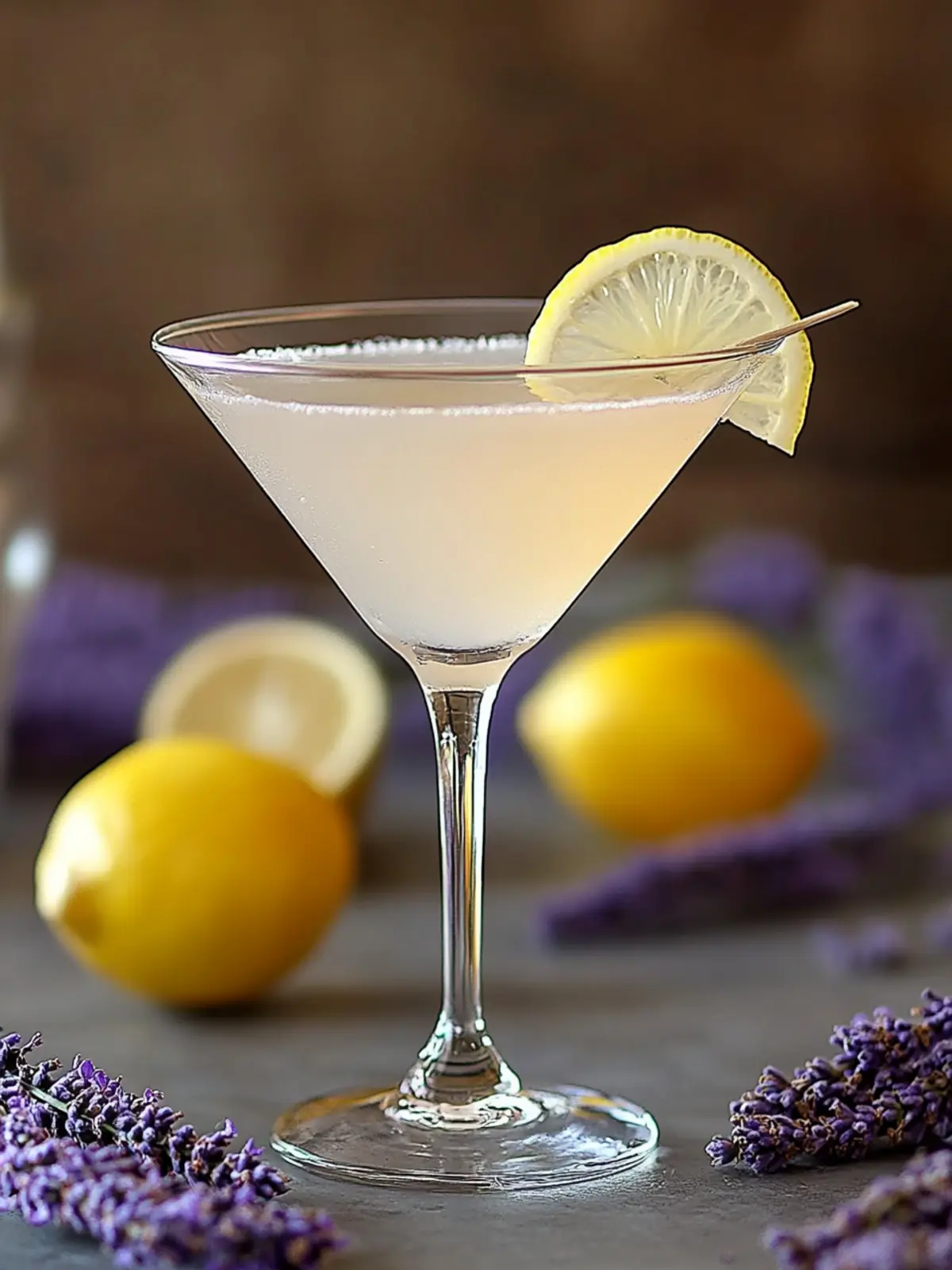 Lavendel Zitronen-Drop Martini