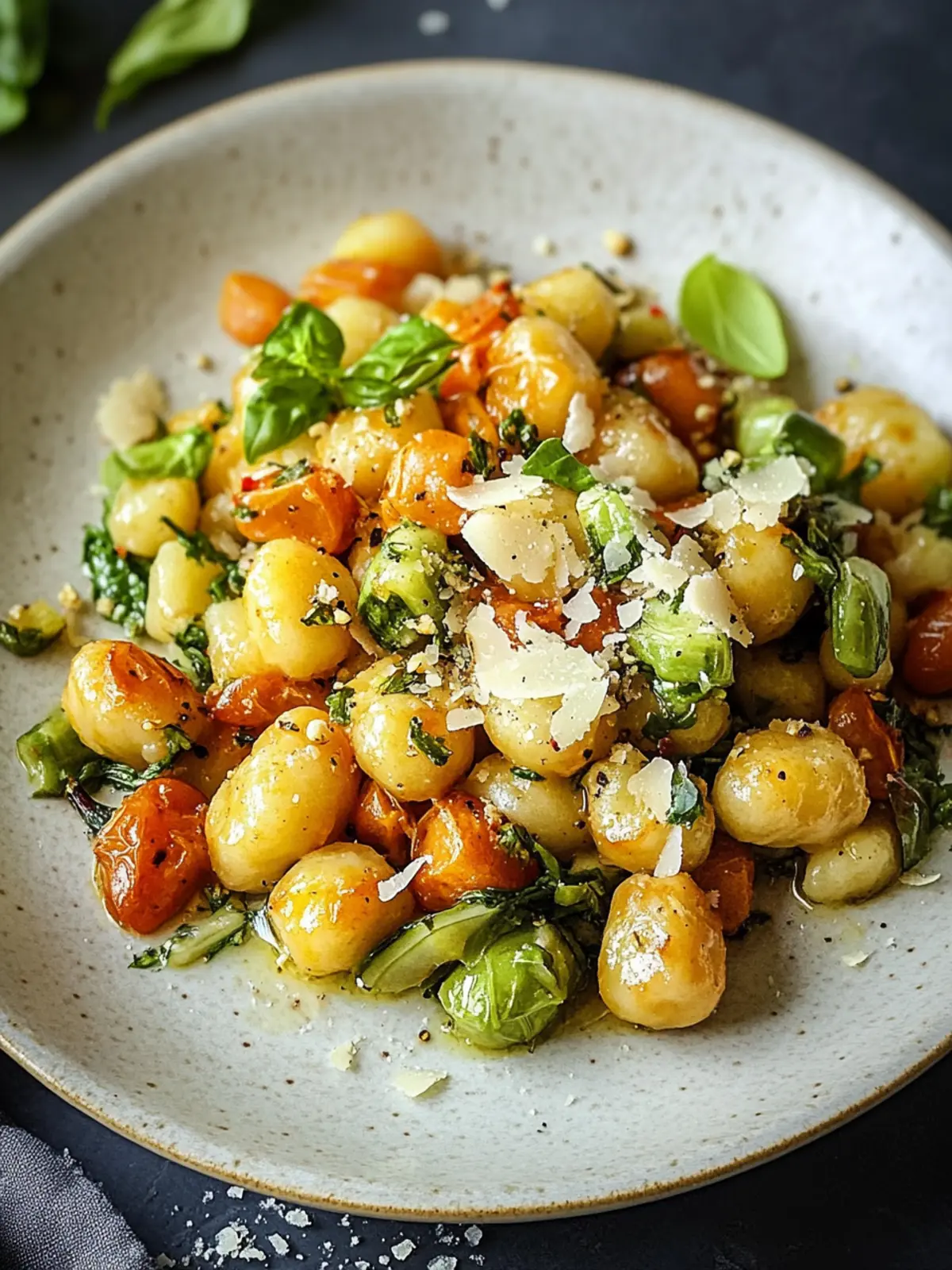 Vegetarische Gnocchi-Pfanne mit Spitzkohl