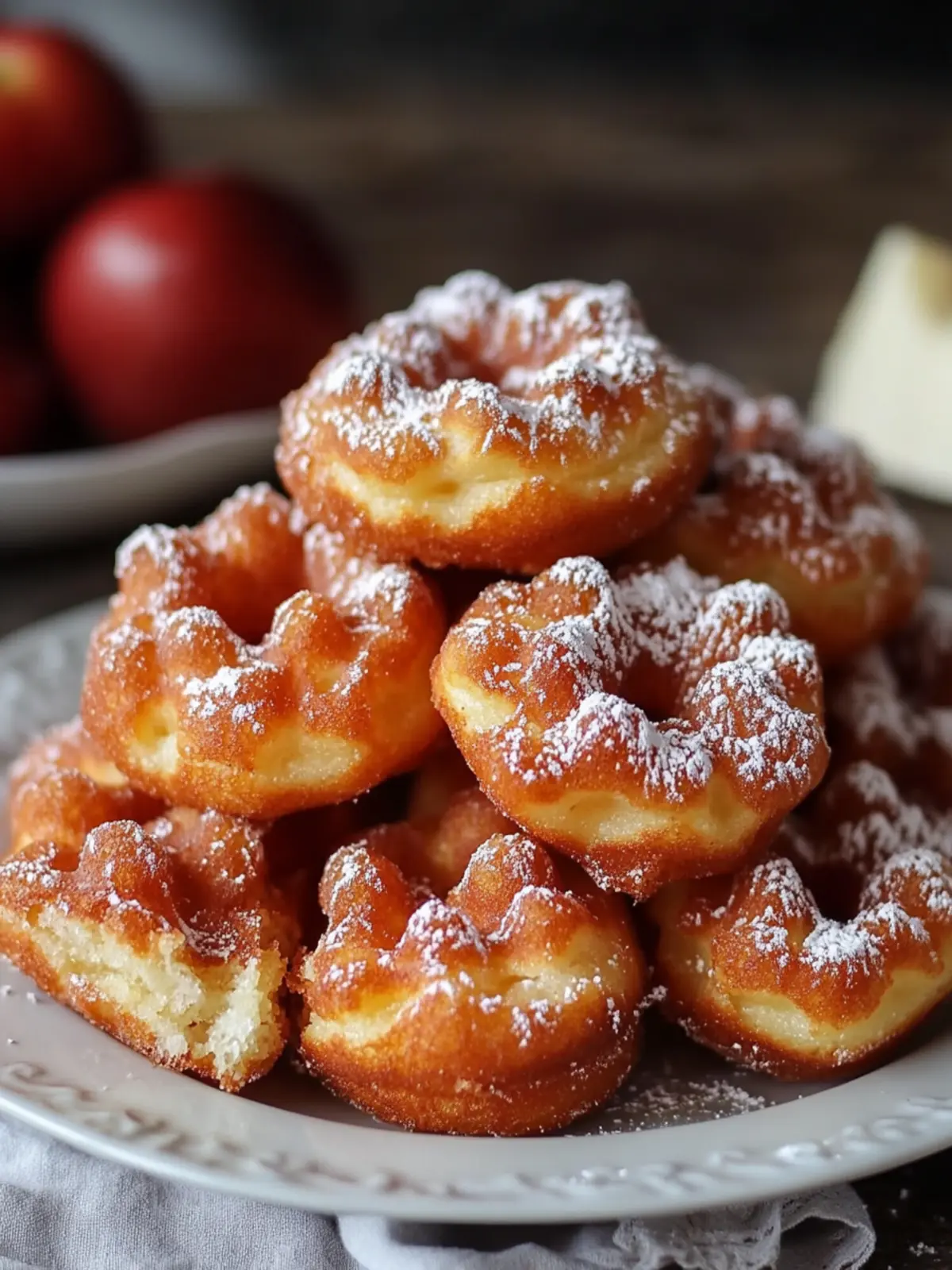 Mini Apfelküchlein Waffel Donuts
