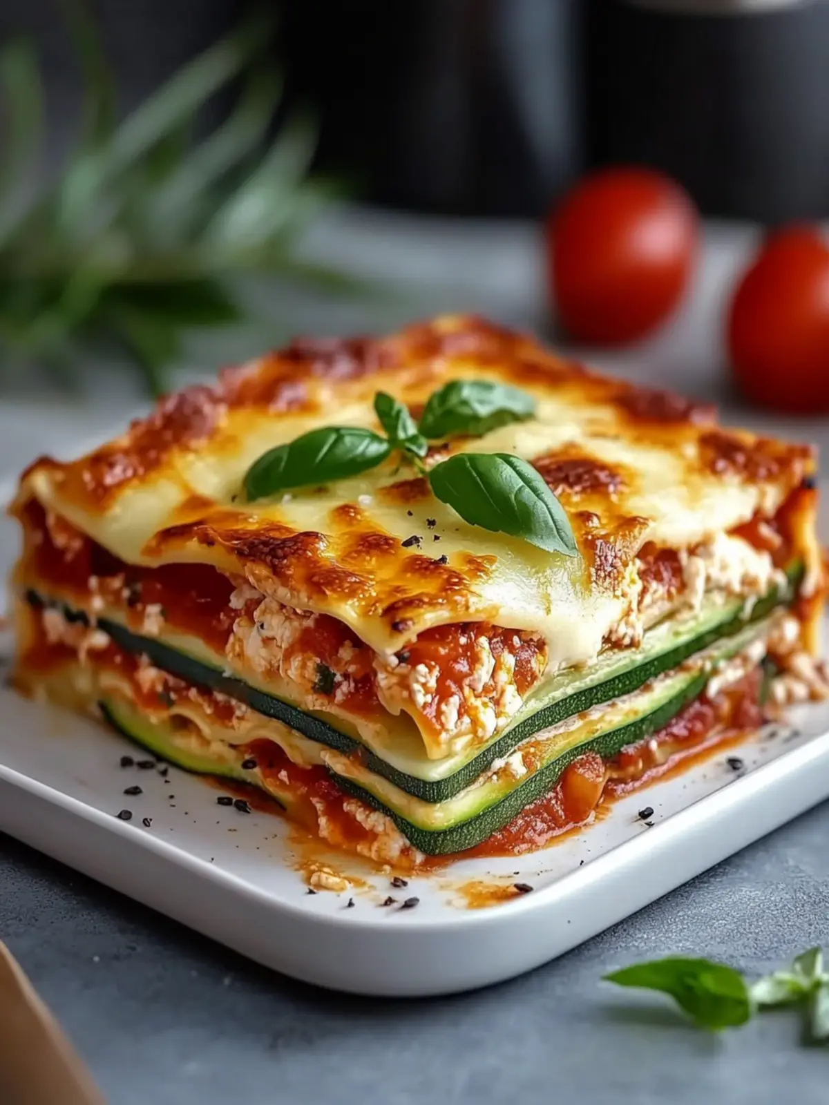 Keto Lasagne mit Zucchini