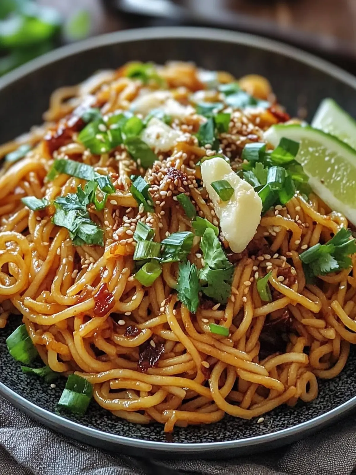 Hoisin Knoblauch Nudeln