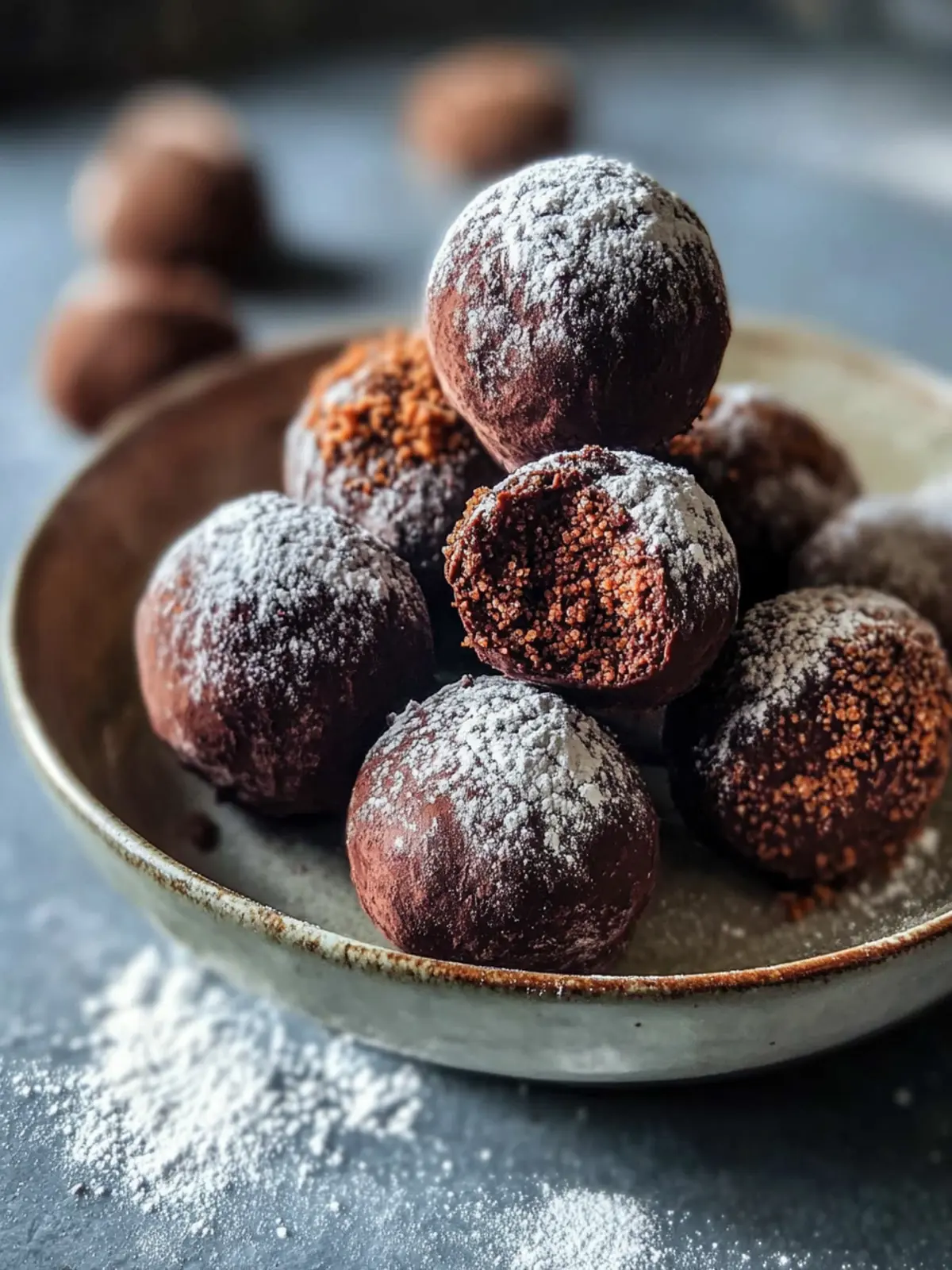 Haselnuss-Schokoladentrüffel Glück