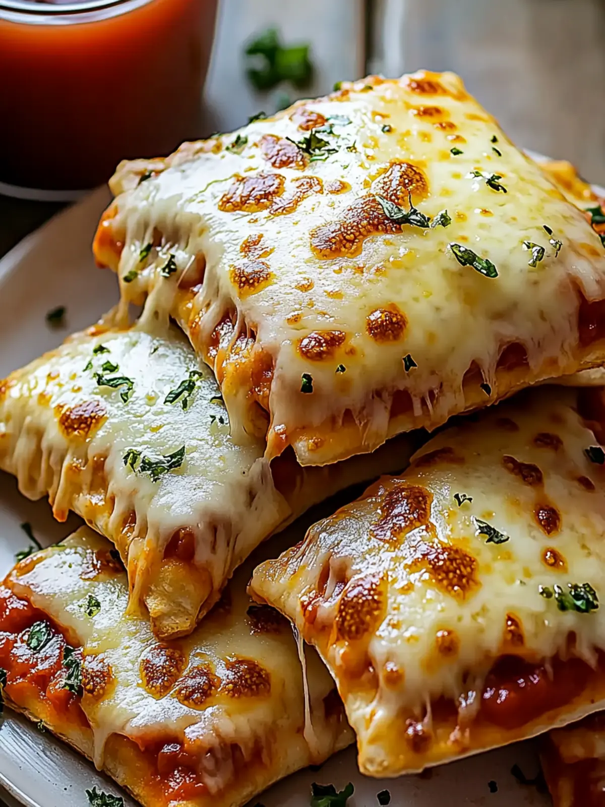Käse-Pizza-Taschen